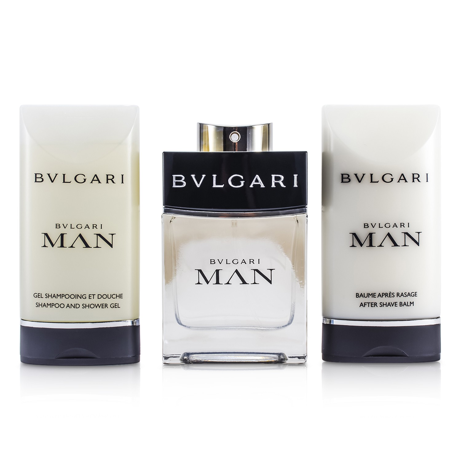 Bvlgari Man Coffret: Eau De Toilette Spray 60ml/2oz + After Shave Balm 75ml/2.5oz + Shampoo & Shower Gel 75ml/2.5oz 3pcs