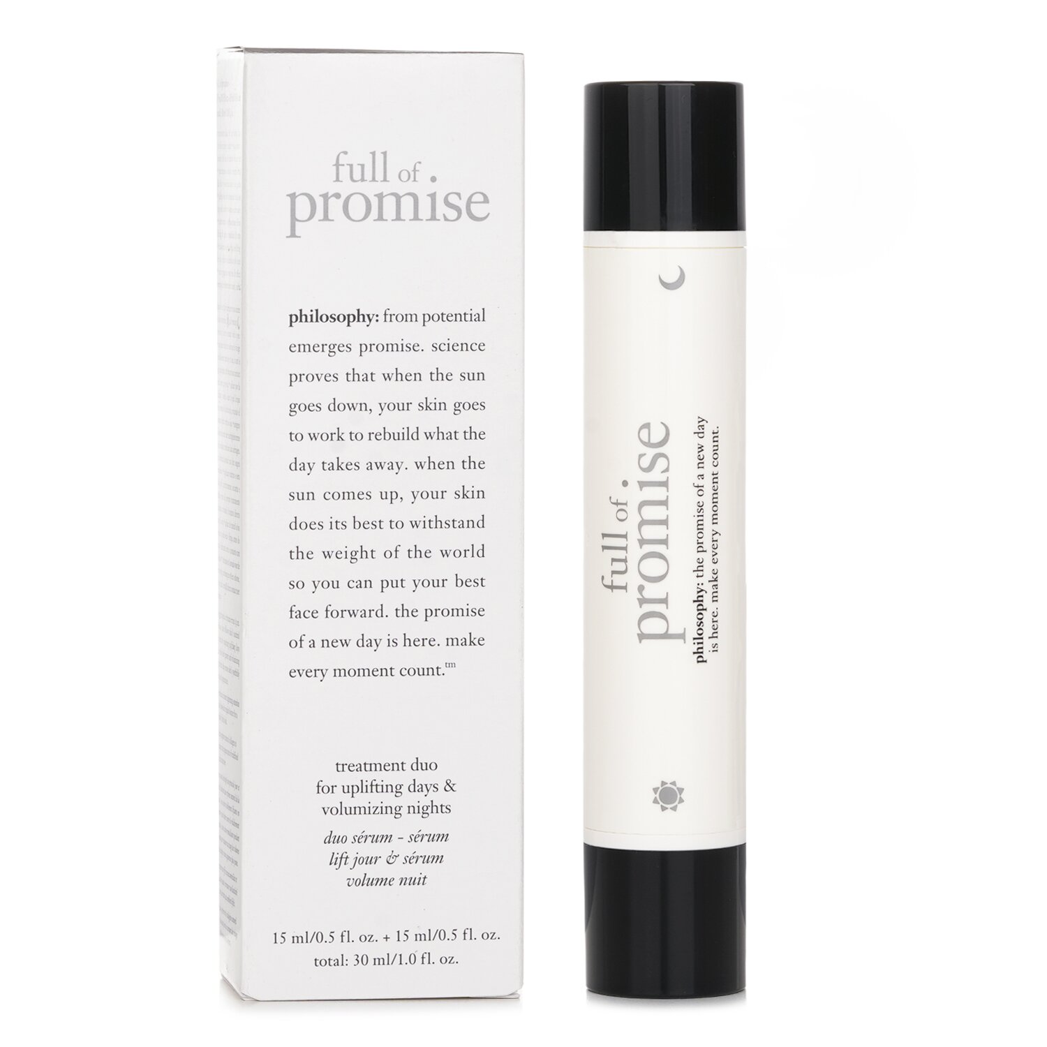 Philosophy Full Of Promise - Behandlingsduo for Oppstrammende Dager & Volumøkende Netter 30ml/1oz