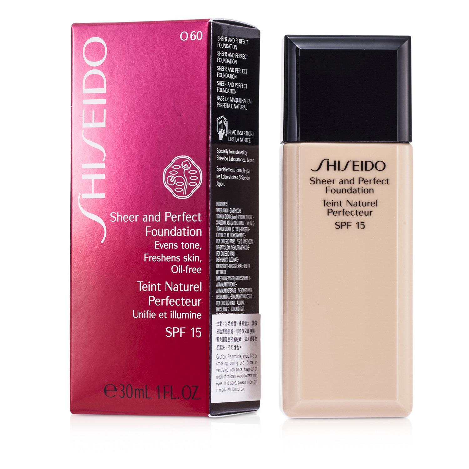 Shiseido รองพื้น Sheer & Perfect SPF 15 30ml/1oz