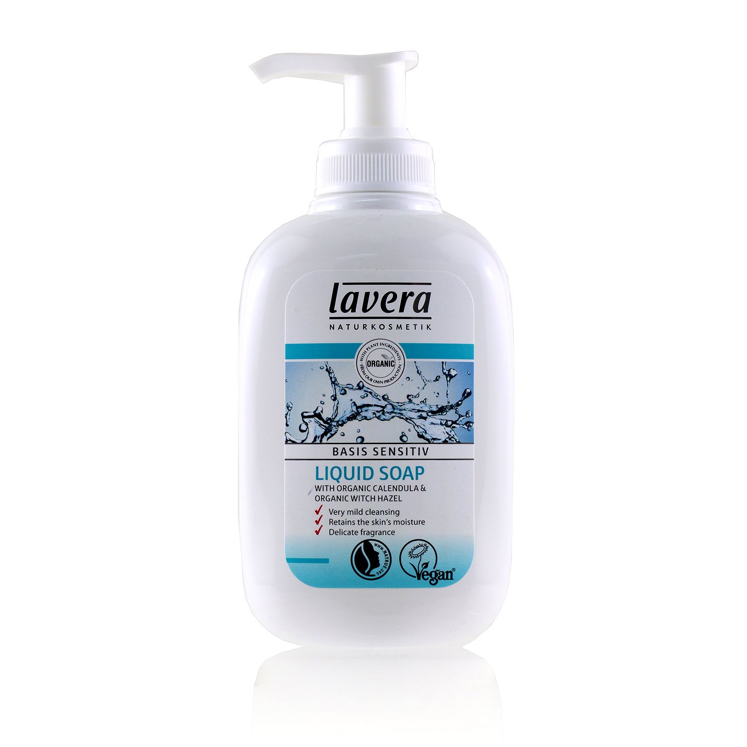 Lavera Basis Sensitiv Jabón Líquido con Caléndula Orgánica & Olmo Escocés Orgánico (Para Todo Tipo de Cabello) 300ml/10.2oz