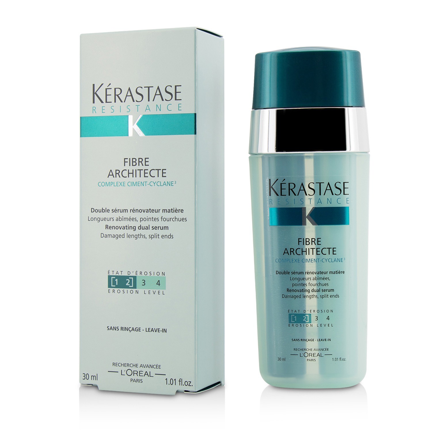 Kerastase Resistance Fibre Architecte Renovating Dual Serum (For Damaged Lengths, Split Ends) 30ml/1.01oz