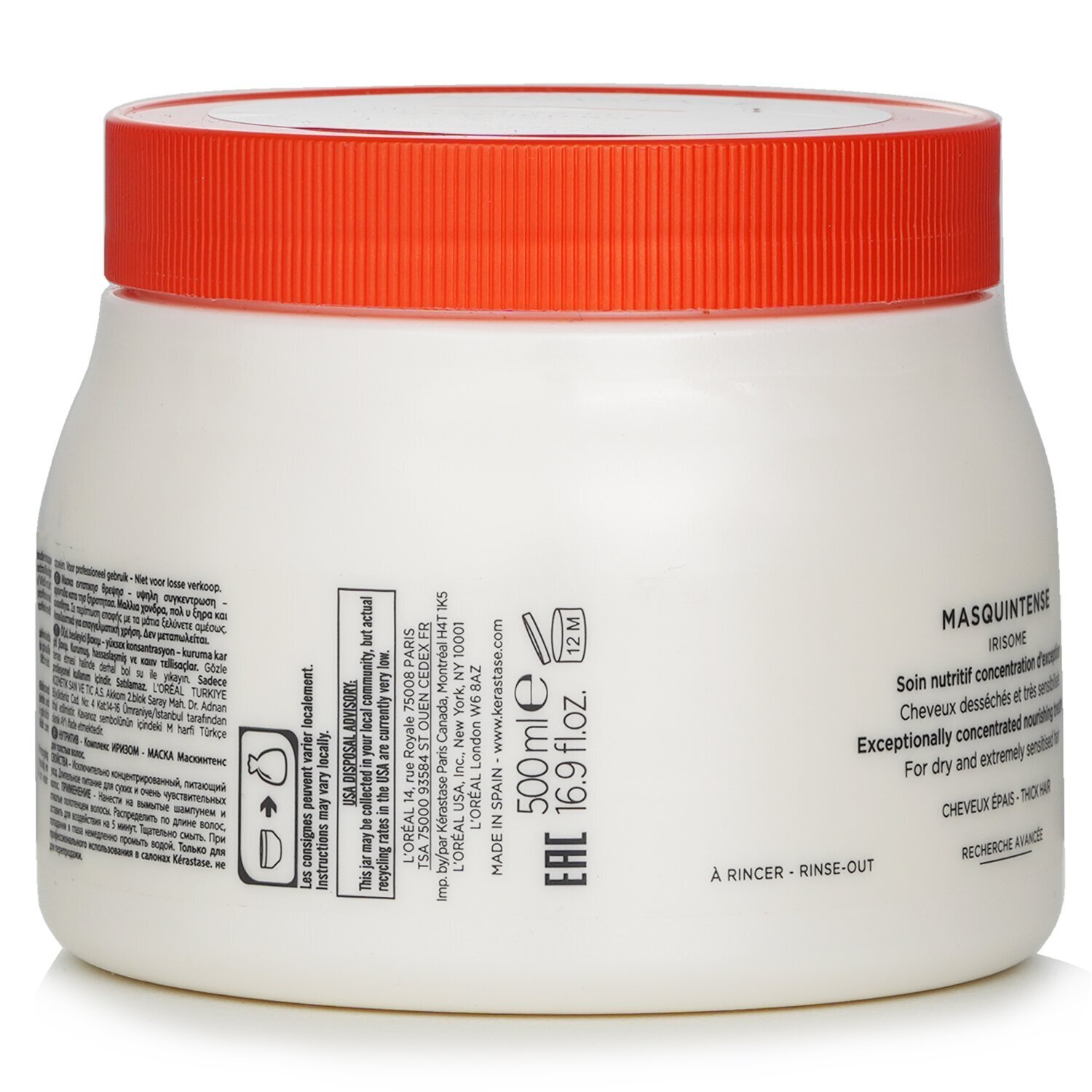 Kerastase Tratamento Nutritive Masquintense Exceptionally Concentrated Nourishing (Para Cabelos Secos e Sensível) 500ml/16.9oz