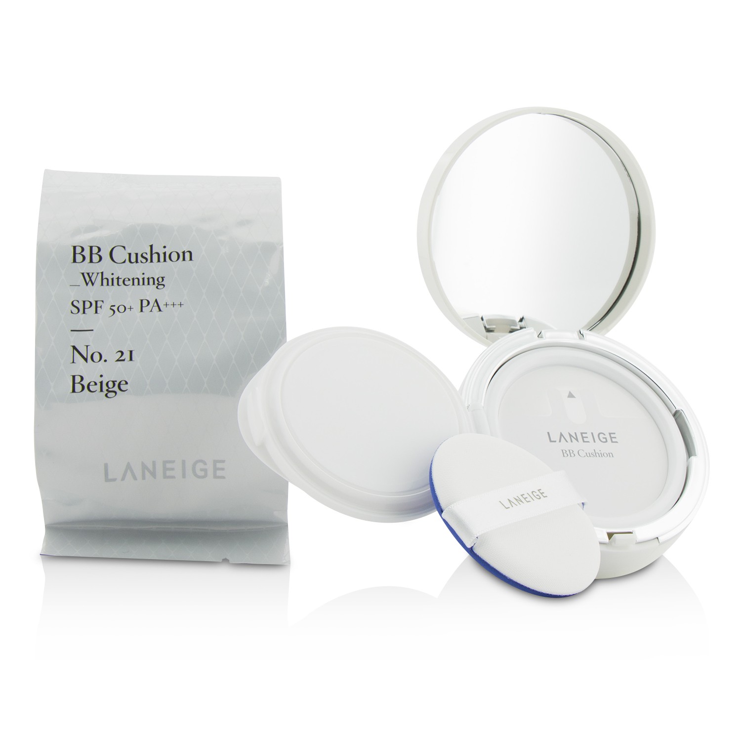 Laneige BB Cushion Foundation (Whitening) SPF 50 With Extra Refill 2x15g/0.5oz