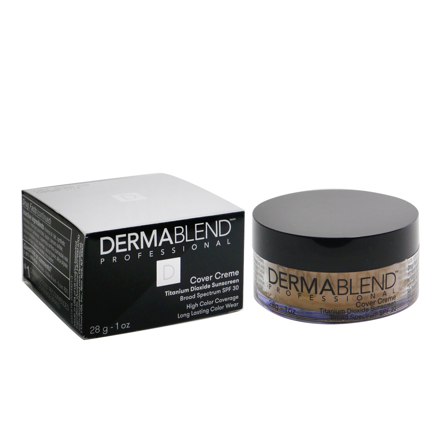 Dermablend Krycí krém s ochranným faktorom SPF 30 (vysoké krytie) – Cafe Brown 28g/1oz