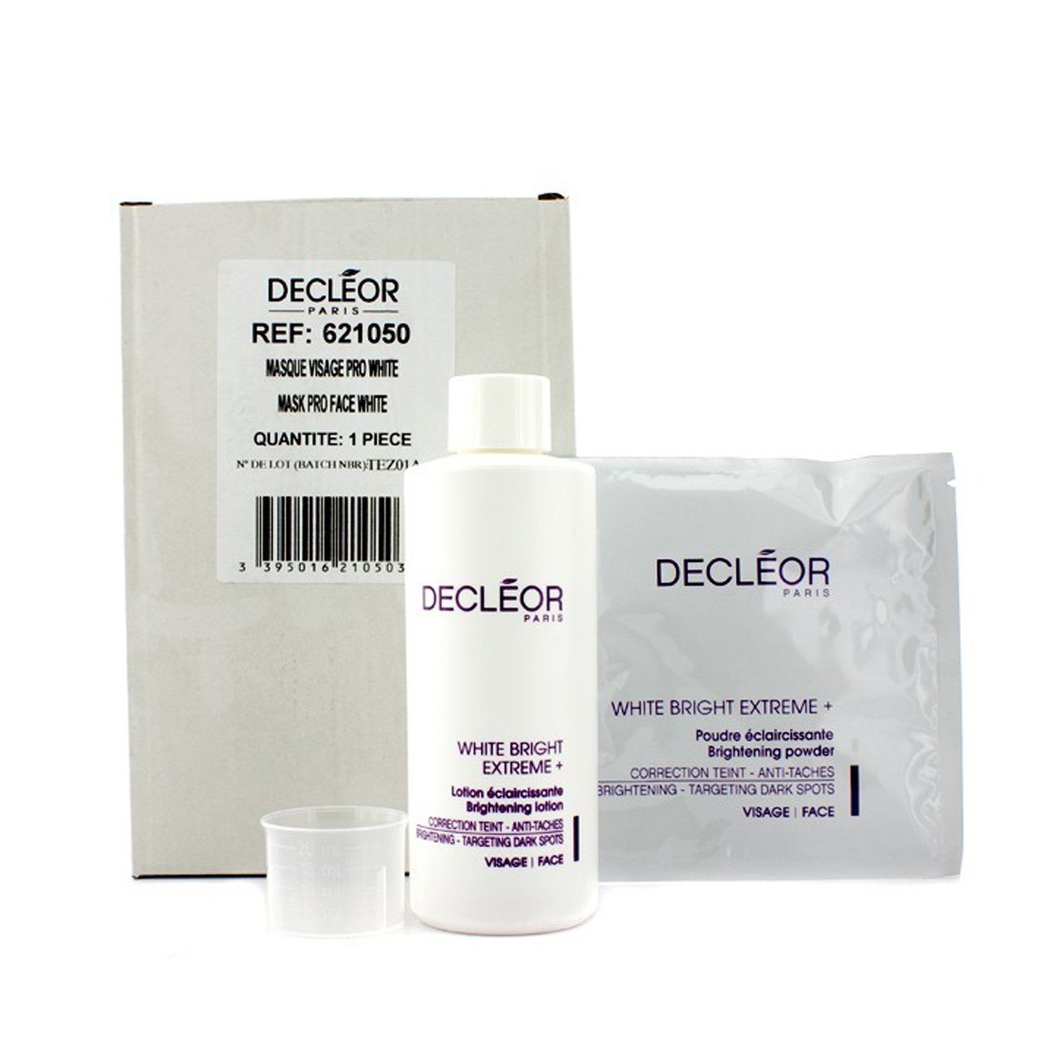 Decleor Kit Decleor White Bright Extreme Set (Tamanho profissional ): Loção clareadora Brightening + 5x Pó clareador Brightening Powder 6pcs