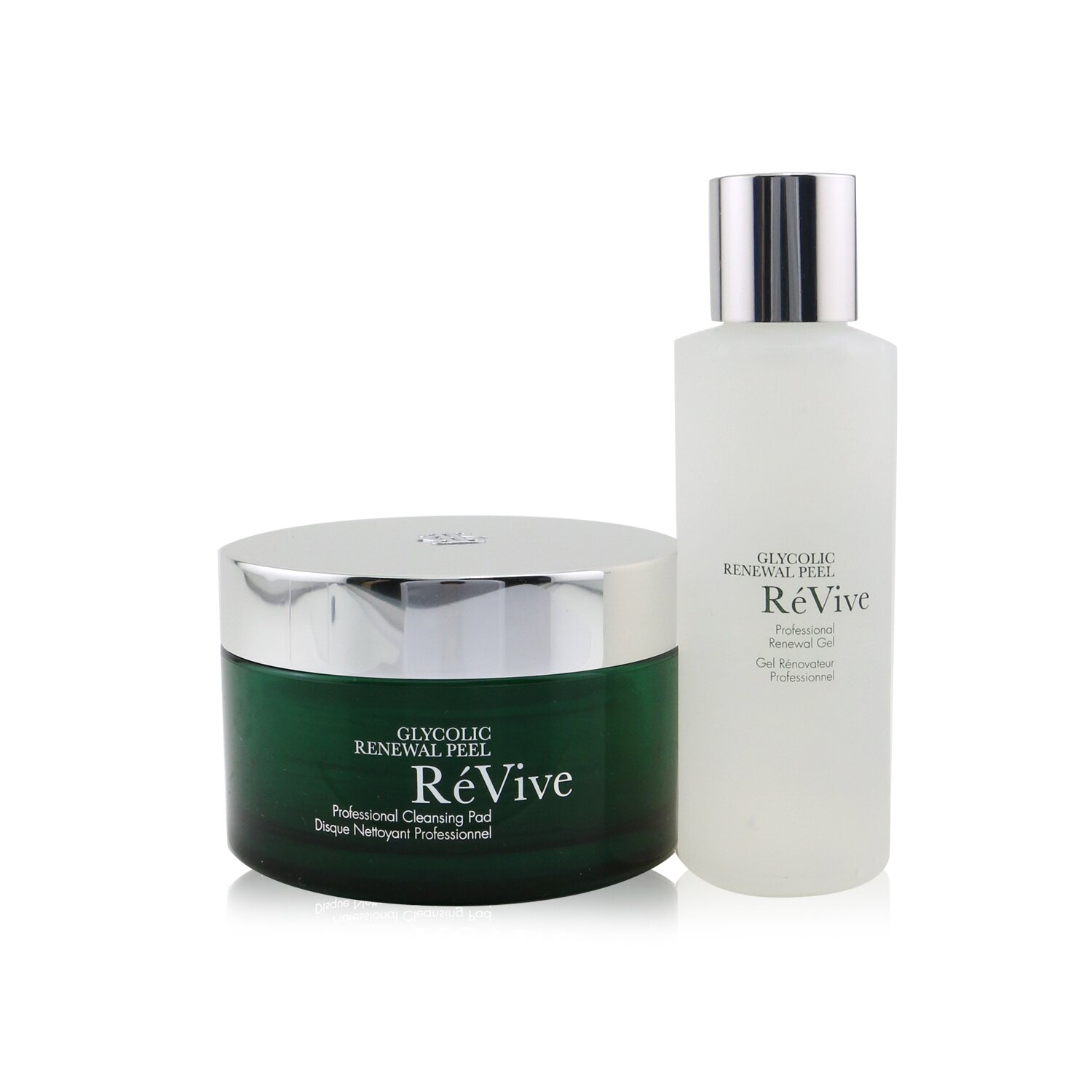 ReVive Glycolic Renewal Peel Professional System: Cleansing Pad 30pads + Renewal Gel 118ml/4oz 2pcs