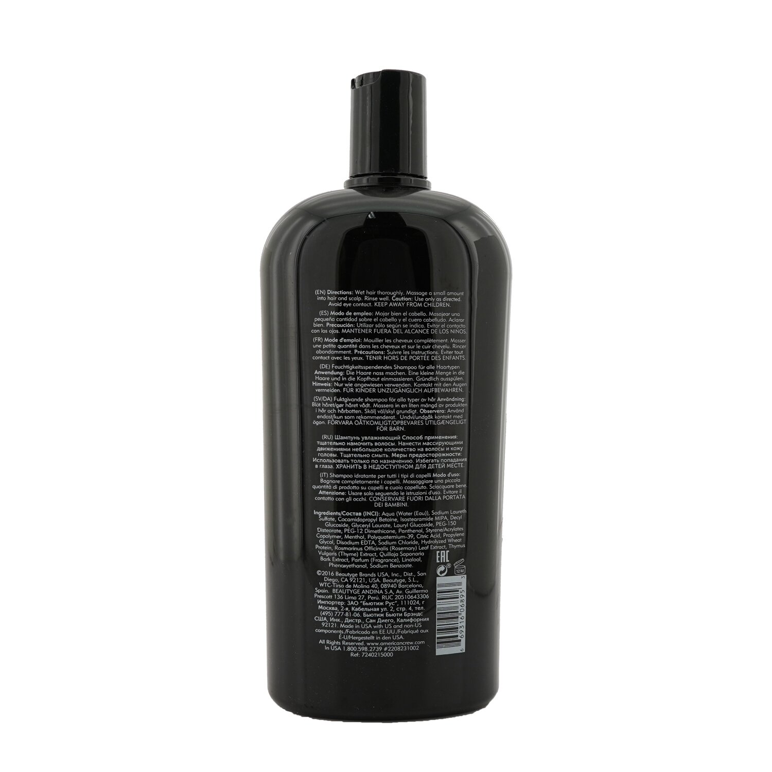 American Crew Men Daily Moisturizing Shampoo (For All Types of Hair) 1000ml/33.8oz