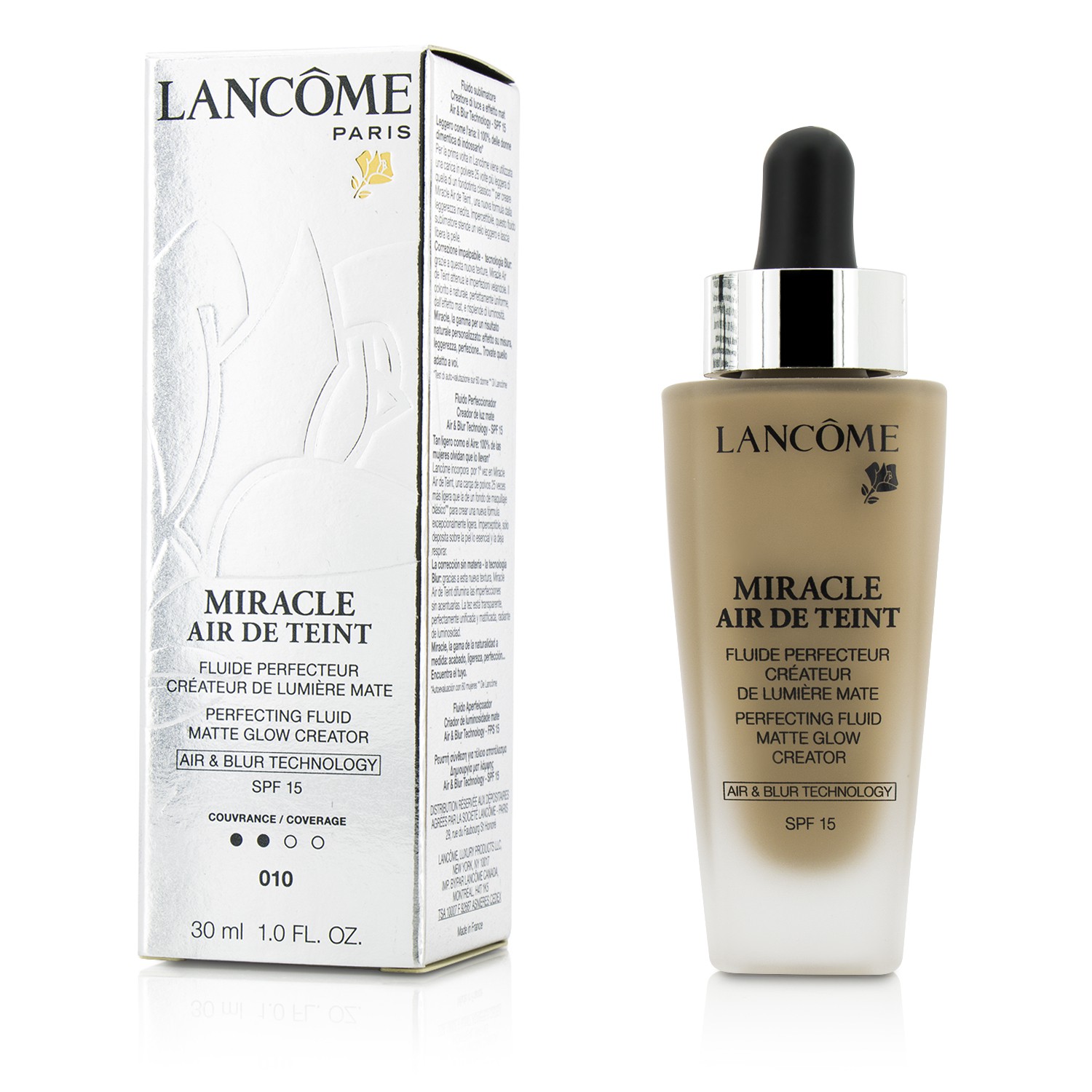 Lancome Miracle Air De Teint Fluido Perfeccionante SPF 15 30ml/1oz