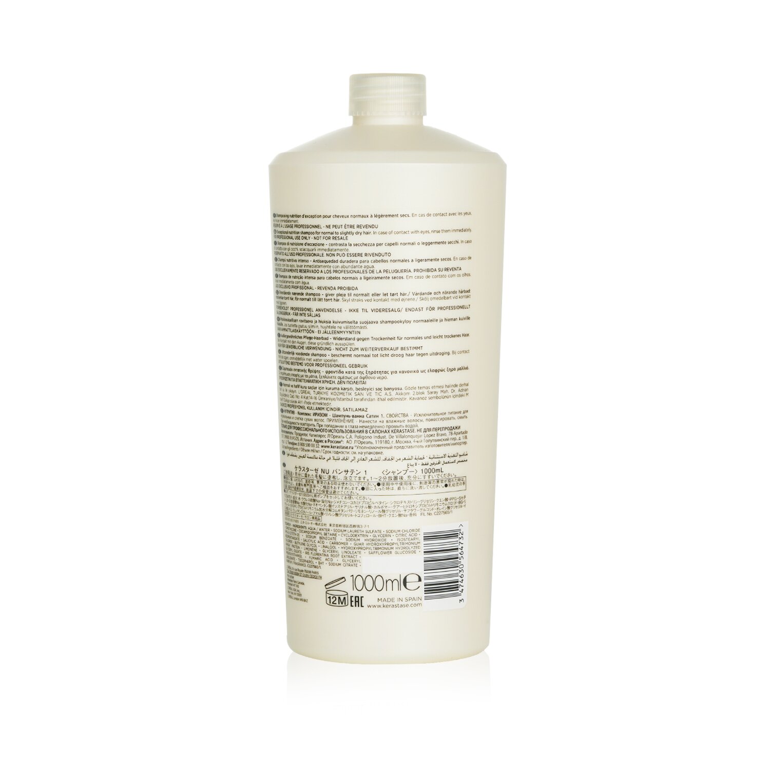 Kerastase Odżywczy szampon do włosów Nutritive Bain Satin 1 Exceptional Nutrition Shampoo (dla włosów normalnych po lekko suche) 1000ml/34oz