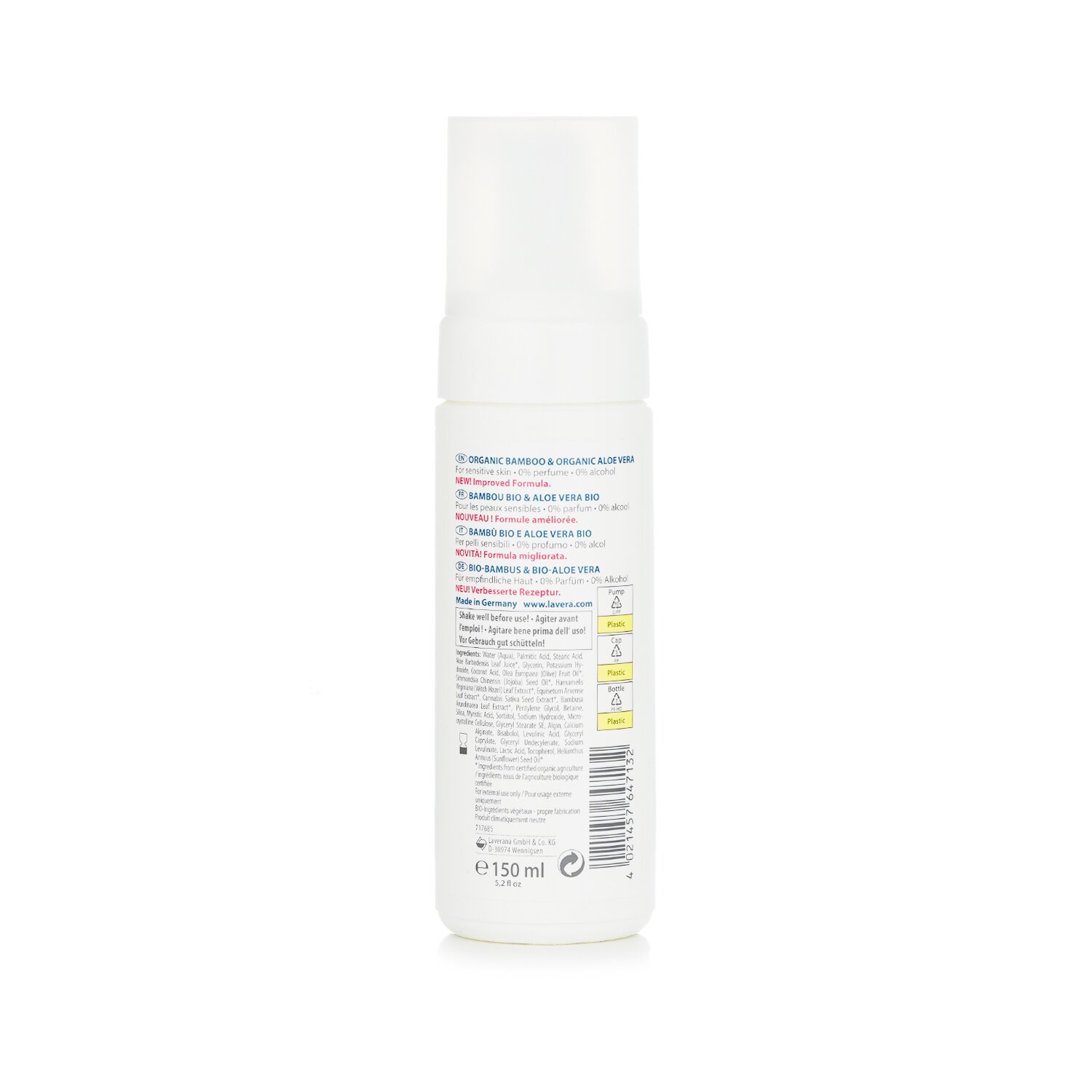 Lavera Men Sensitiv رغوة الحلاقة الرقيقة 150ml/5oz