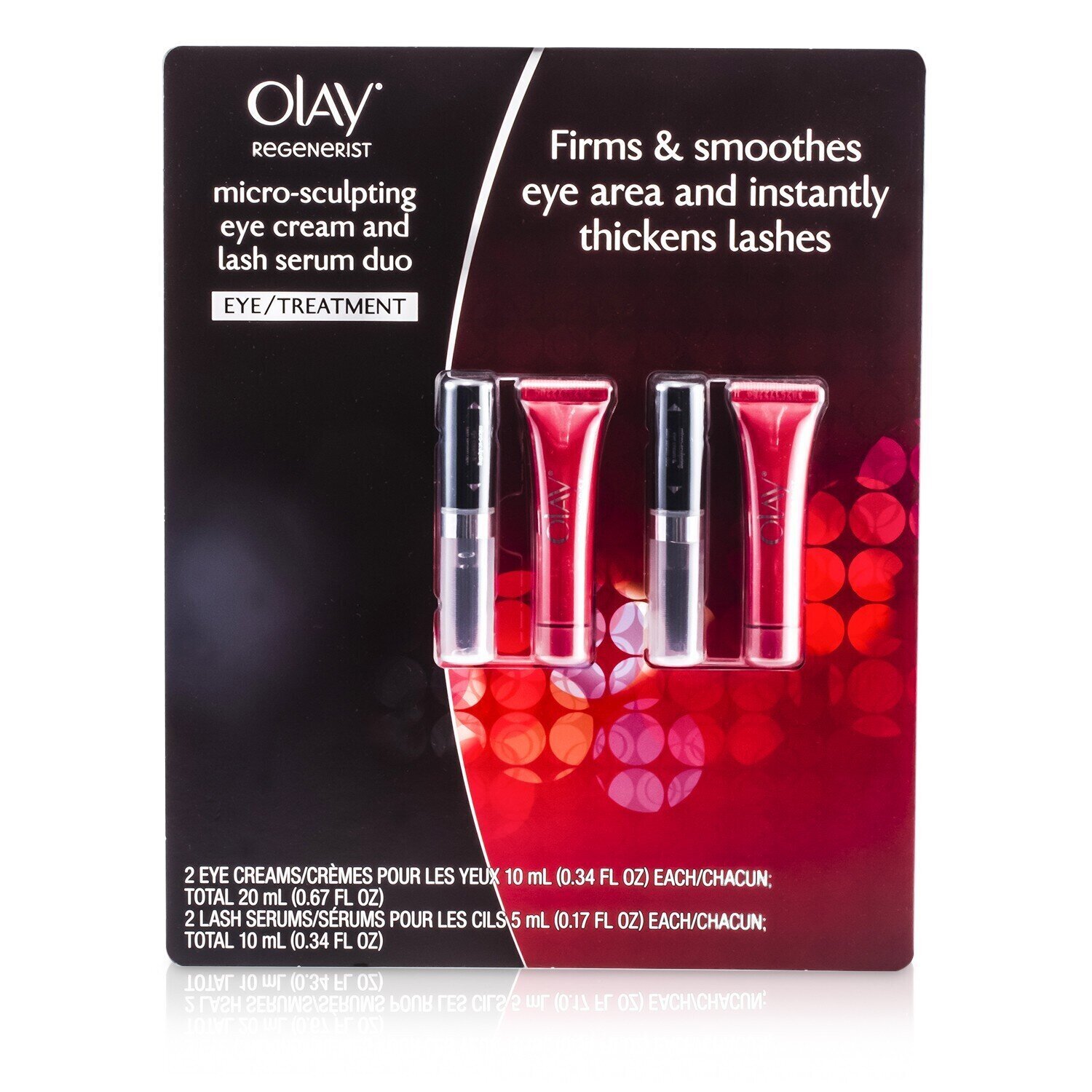 Olay Regenerist Micro-Sculpting Eye Cream & Lash Serum Duo: 2x Eye Cream 10ml/0.34oz + 2x Lash Serum 5ml/0.17oz 4pcs