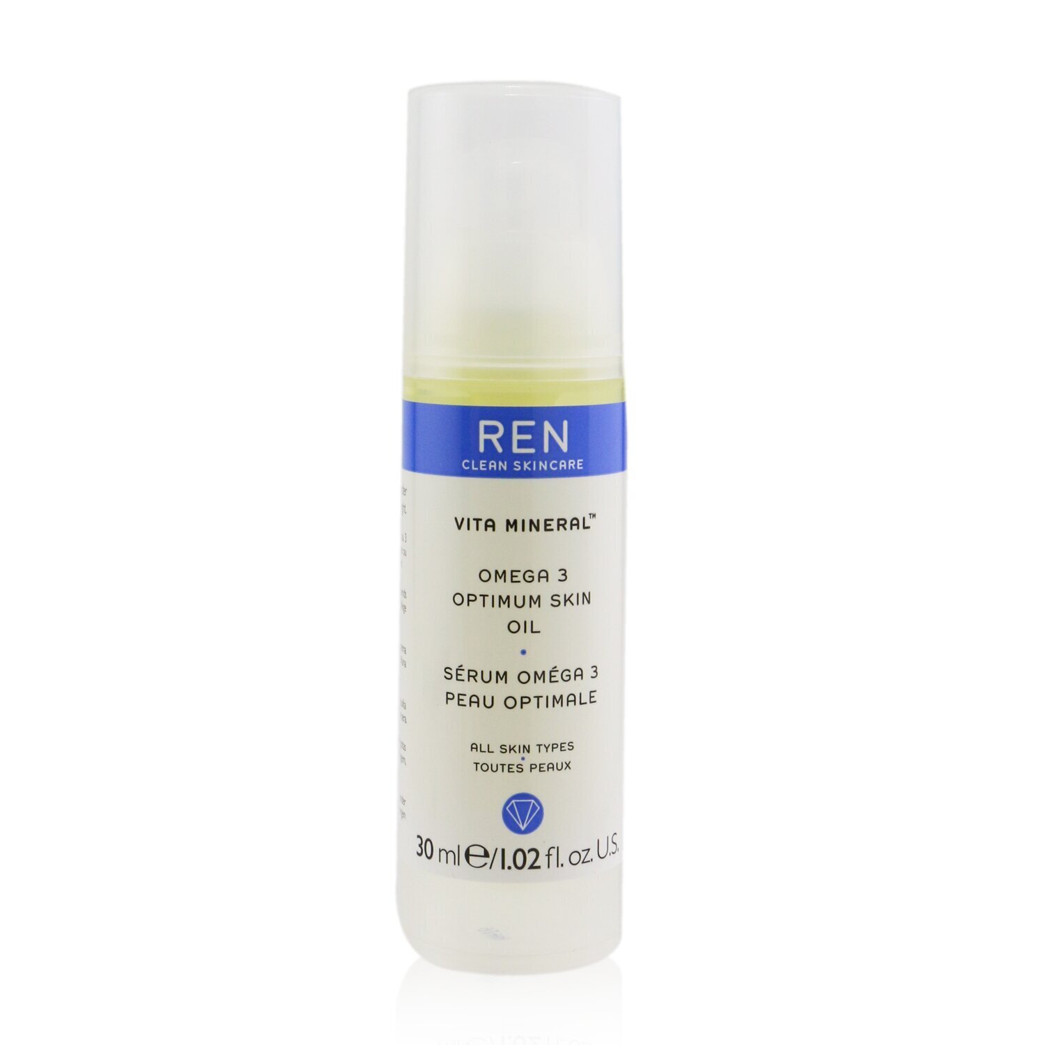 Ren Serum na noc Vita Mineral Omega 3 Optimum Skin Serum Oil (skóra sucha, wrażliwa i dojrzała) 30ml/1.02oz