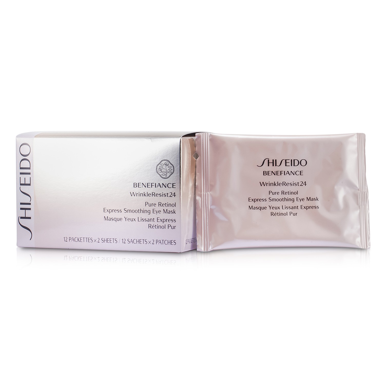 Shiseido Máscara Para Olhos Benefiance WrinkleResist24 Pure Retinol Express Smoothing 12pairs