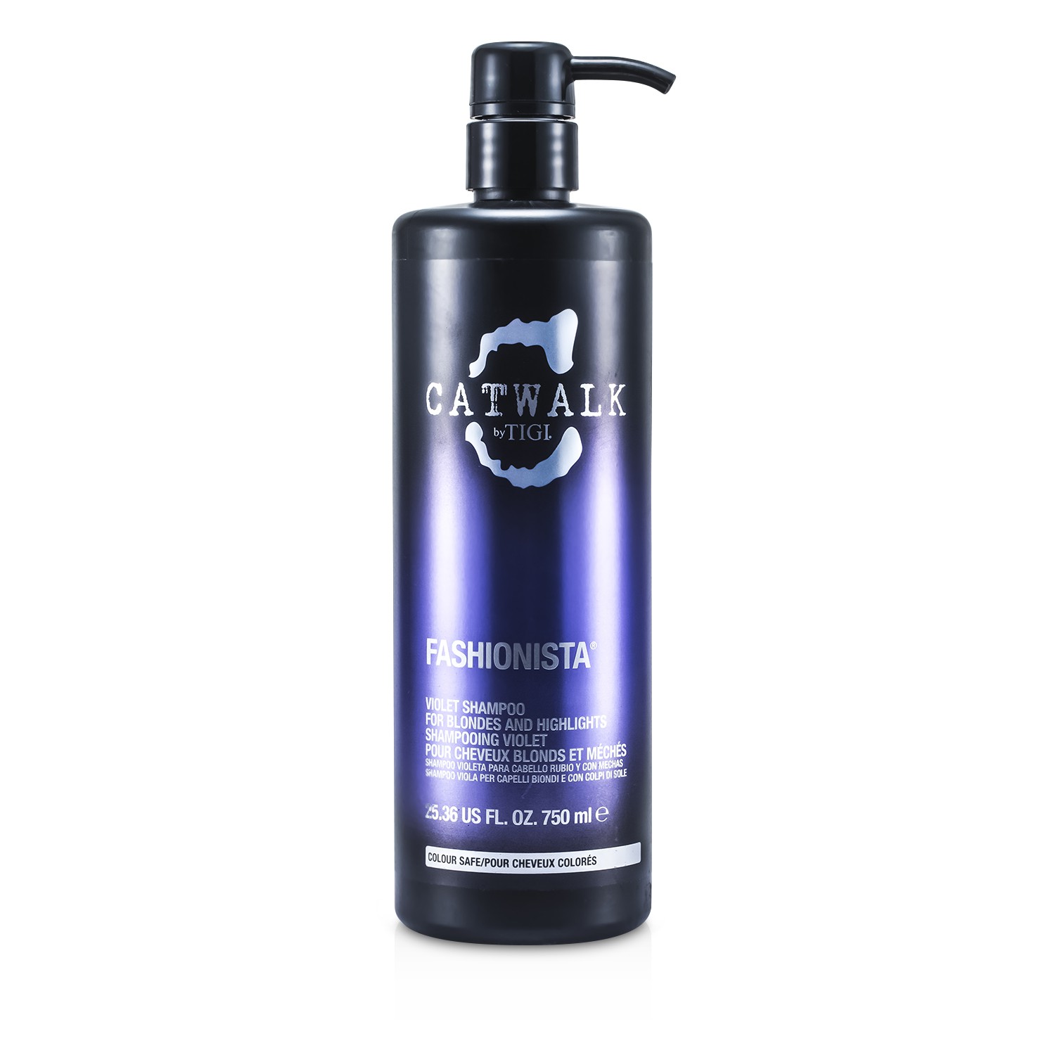 Tigi Catwalk Fashionista Violet Shampoo שמפו עבור שיער בלונדיני עם גוונים 750ml/25.36oz