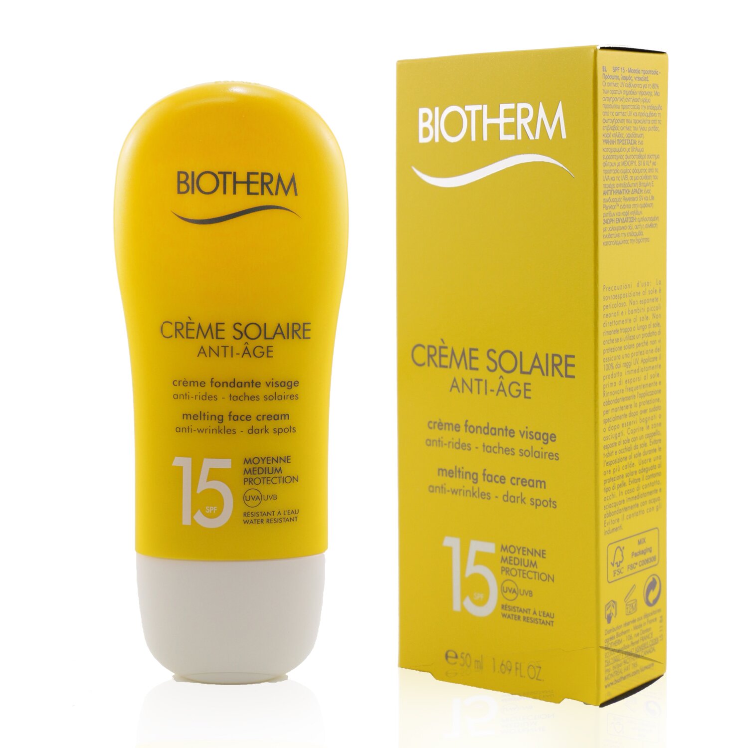 Biotherm Creme Solaire SPF 15 UVA/UVB Тающий Крем для Лица 50ml/1.69oz