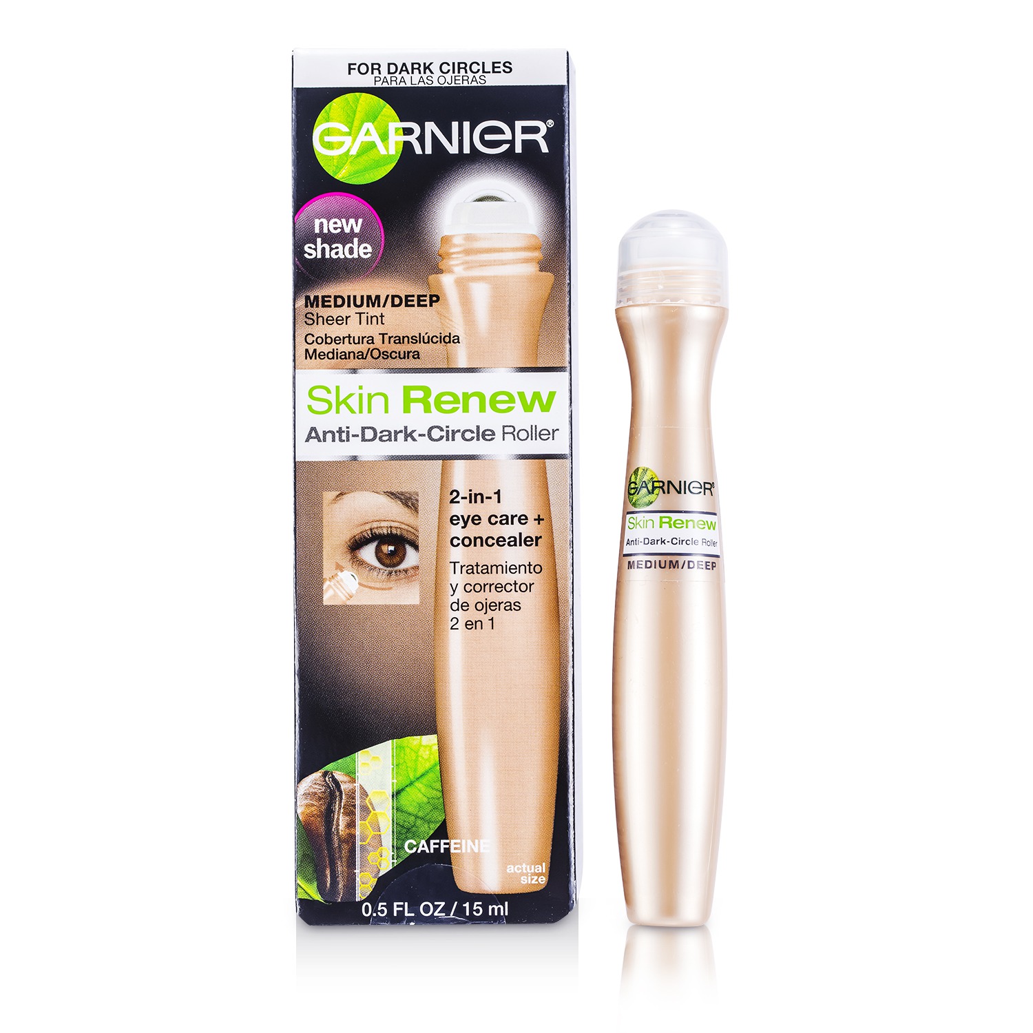 Garnier Skin Renew Roller de Ojos Anti Ojeras 15ml/0.5oz