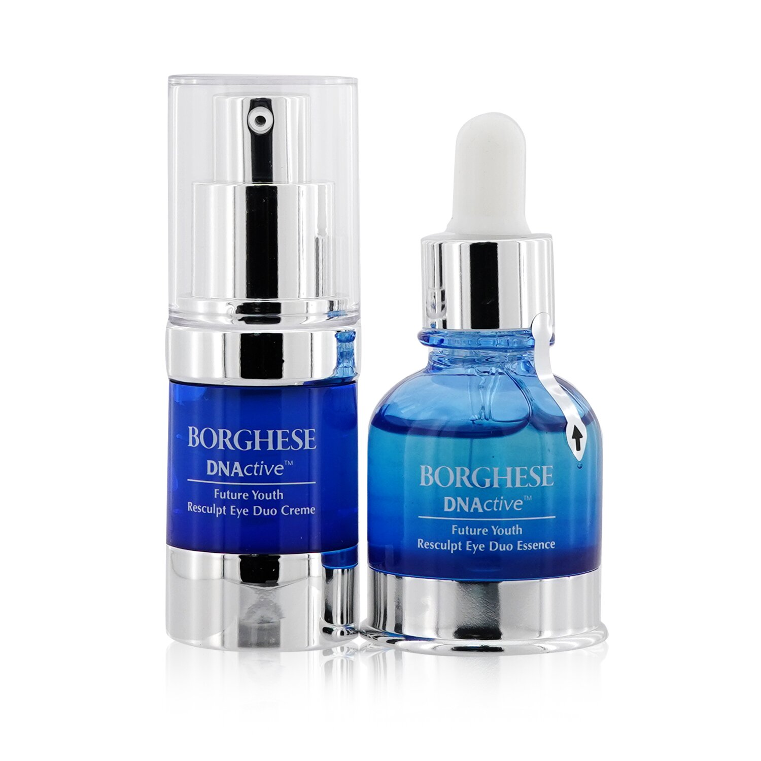 Borghese DNActive Future Youth Resculpt Eye Duo: Resculpt Eye Duo Essence 20ml/0.67oz + Resculpt Eye Duo Creme 15g/0.5oz 2pcs