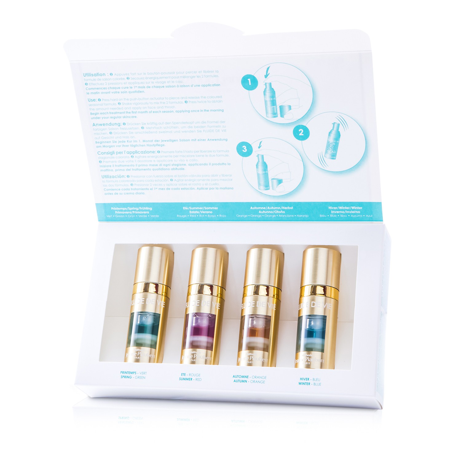 Methode Jeanne Piaubert Fluide De Vie - Premium Seasonal Intensive Treatment (Anti-Ageing Serums) 4x11ml/0.36oz