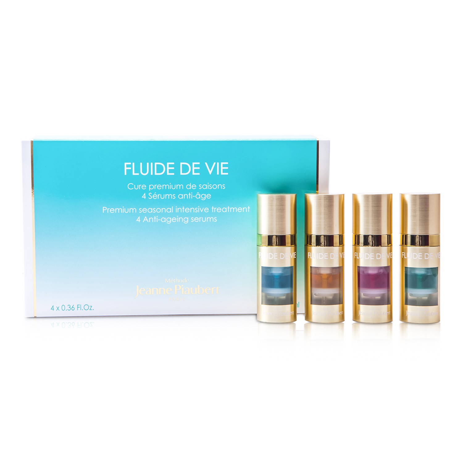 Methode Jeanne Piaubert Fluide De Vie - Premium Seasonal Intensive Treatment (Anti-Ageing Serums) 4x11ml/0.36oz