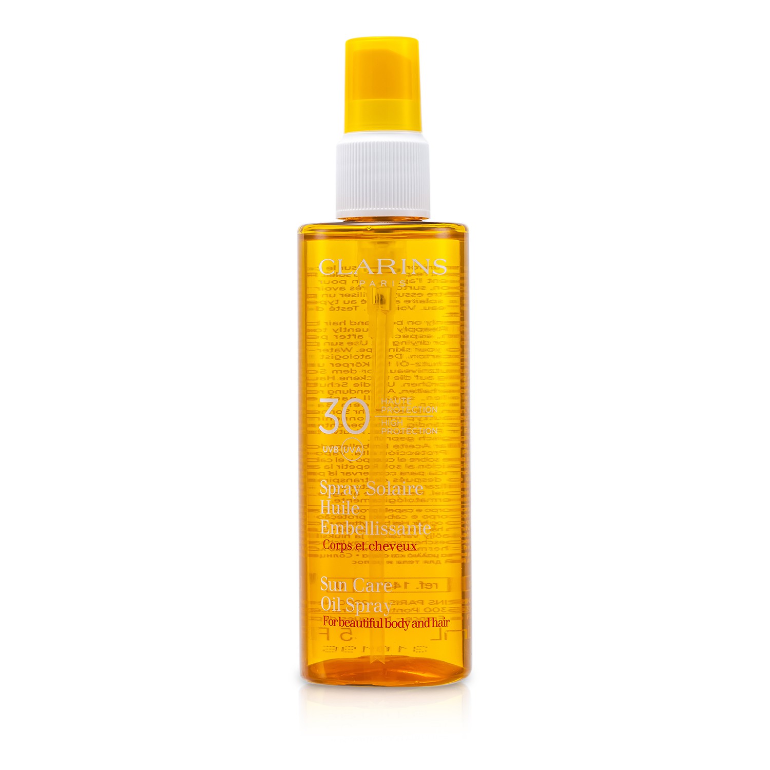 Clarins Günəşdən Qoruyucu Yağ Sprey SPF 30 Güclü Qoruyucu Bədən və Saç Üçün 150ml/5oz