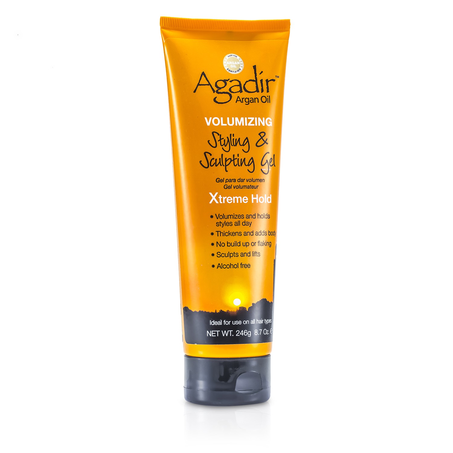 Agadir Argan Oil Gel Volumizing Styling & Sculpting - Fixação Forte (Todos Tipos de Cabelo) 246g/8.7oz