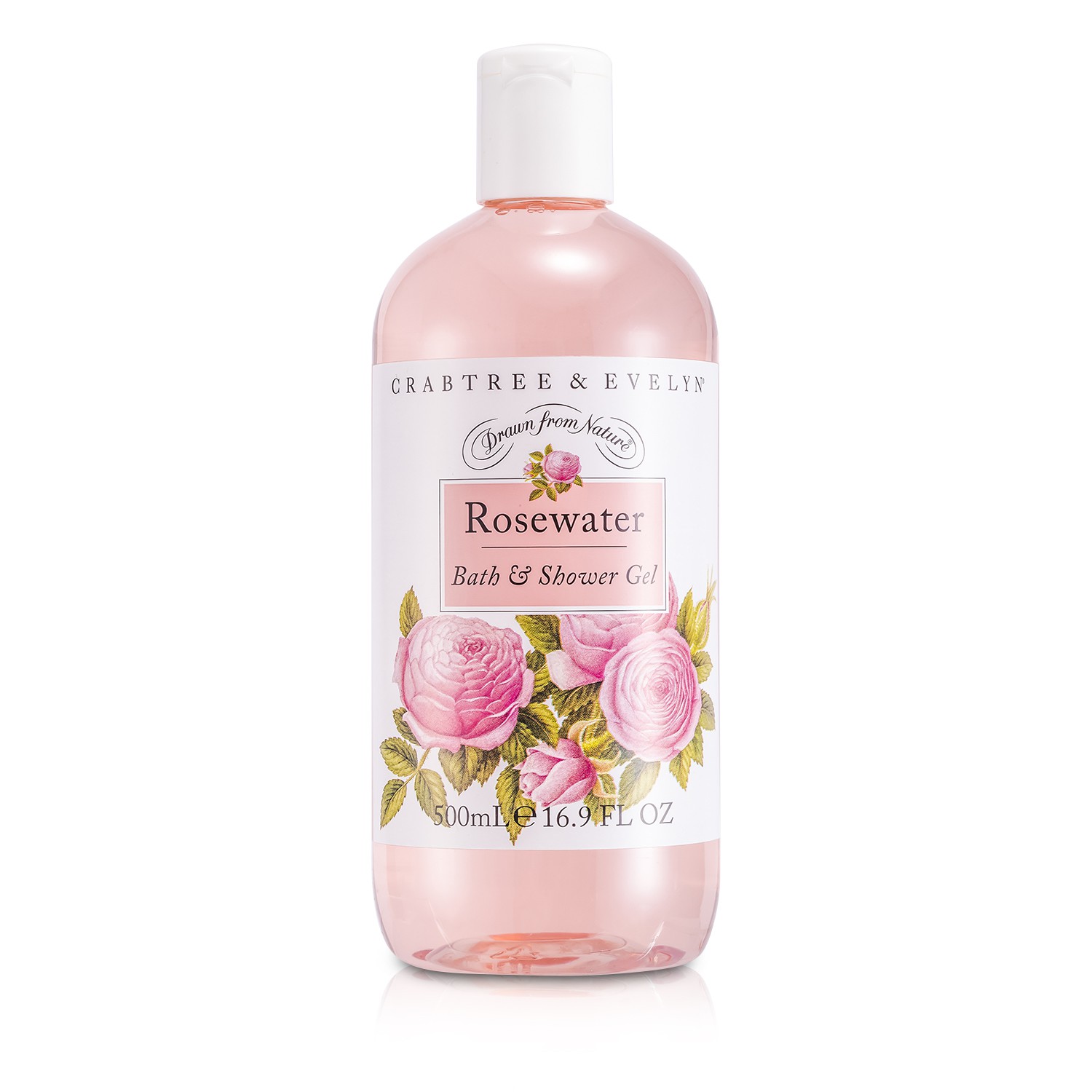 Crabtree & Evelyn Gel de Duș și Baie cu Apă de Trandafiri 500ml/16.9oz