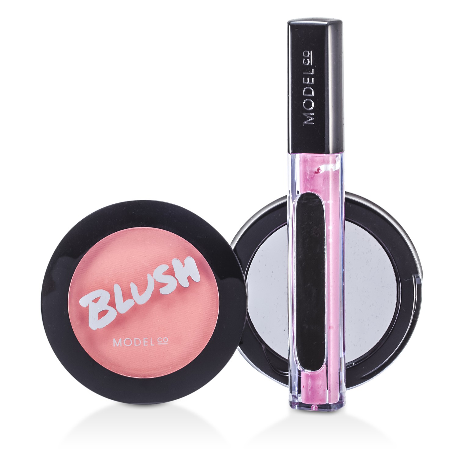 ModelCo Essential Beauty (1x Blush Cheek Powder, 1x Shine Ultra Lip Gloss) 2pcs