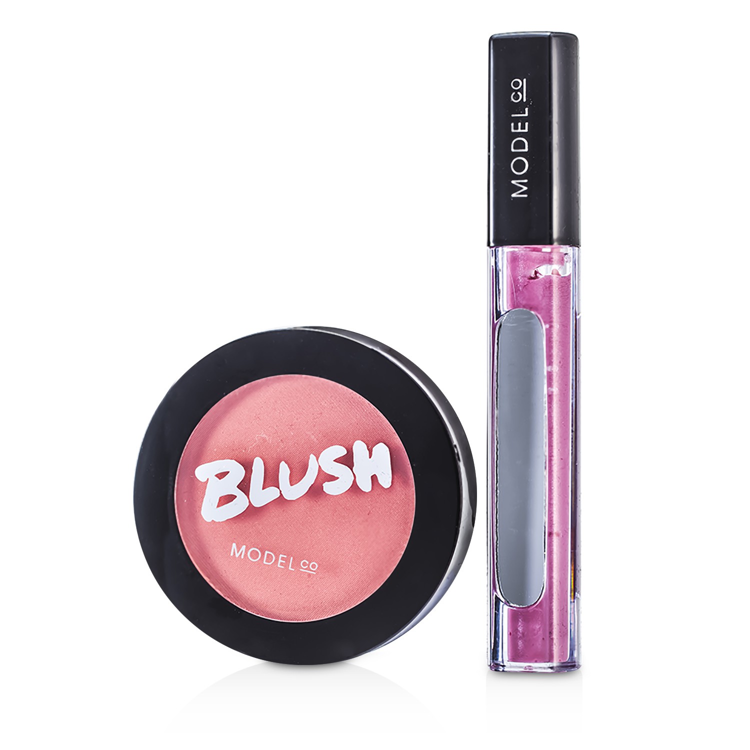 ModelCo Essential Beauty (1x Blush Cheek Powder, 1x Shine Ultra Lip Gloss) 2pcs