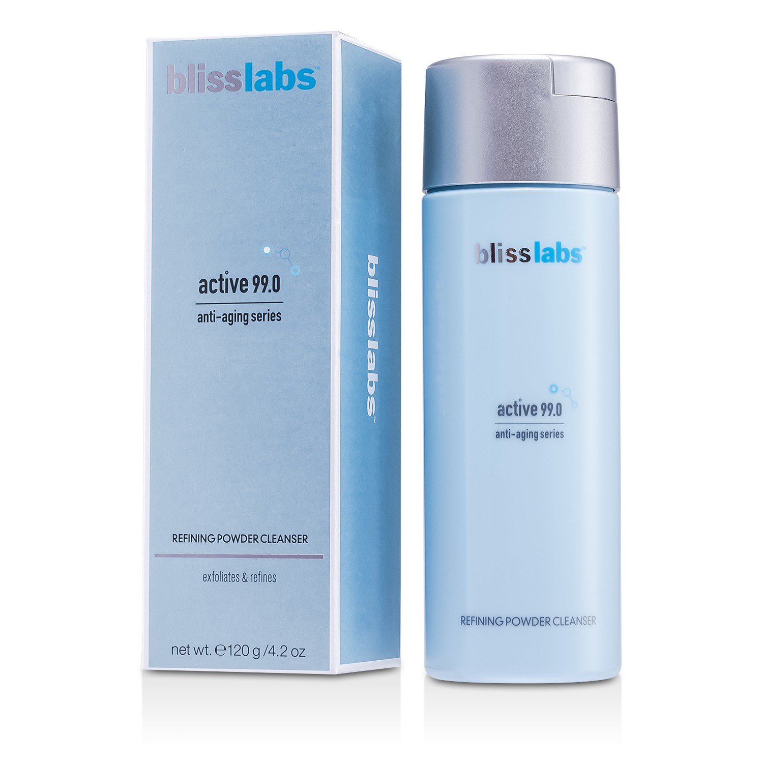 Bliss Blisslabs Active 99.0 Anti-Aging Series finomító púder arctisztító 120g/4.2oz