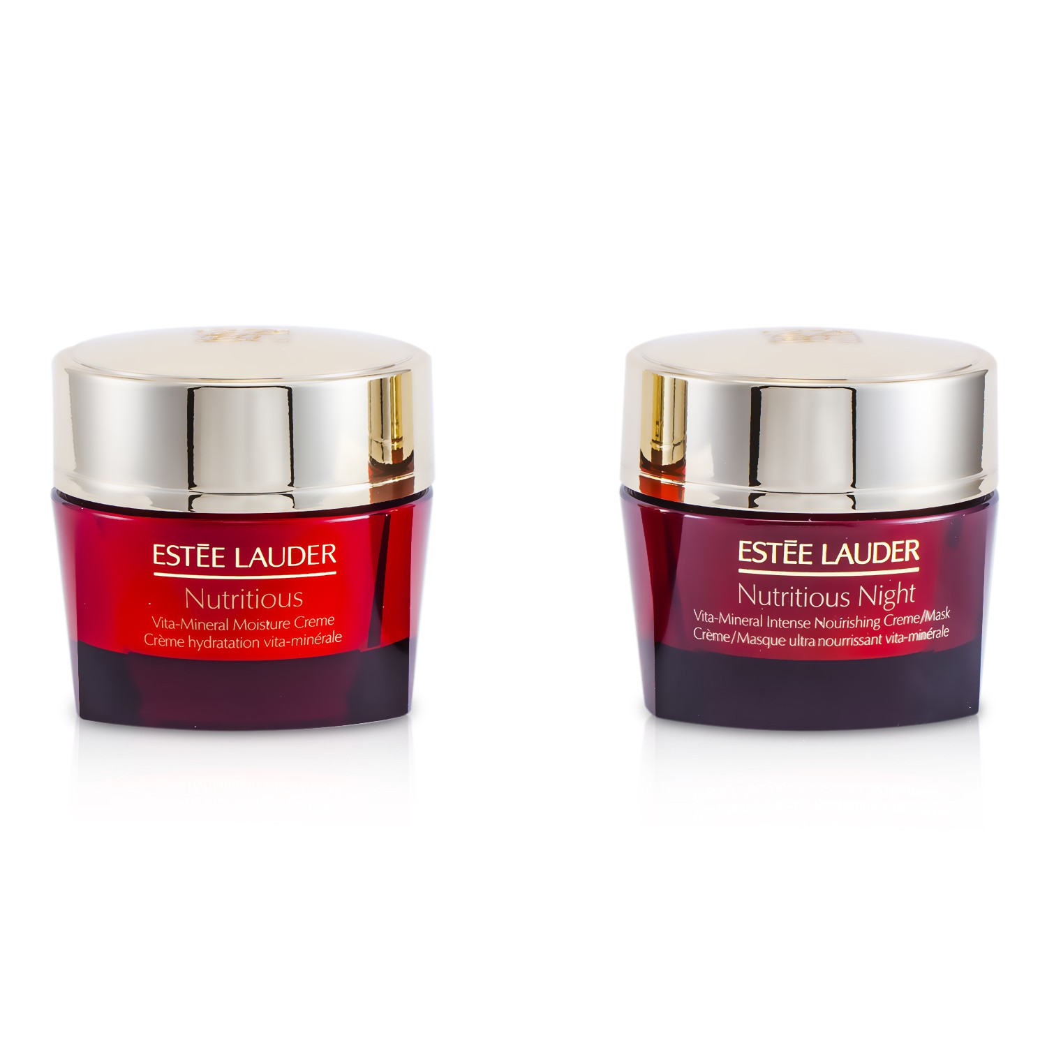 Estee Lauder Nutritious Day & Night Radiance Set: Vita-Mineral Moisture Creme 50ml + Intense Nourishing Creme/Mask 50ml 2pcs