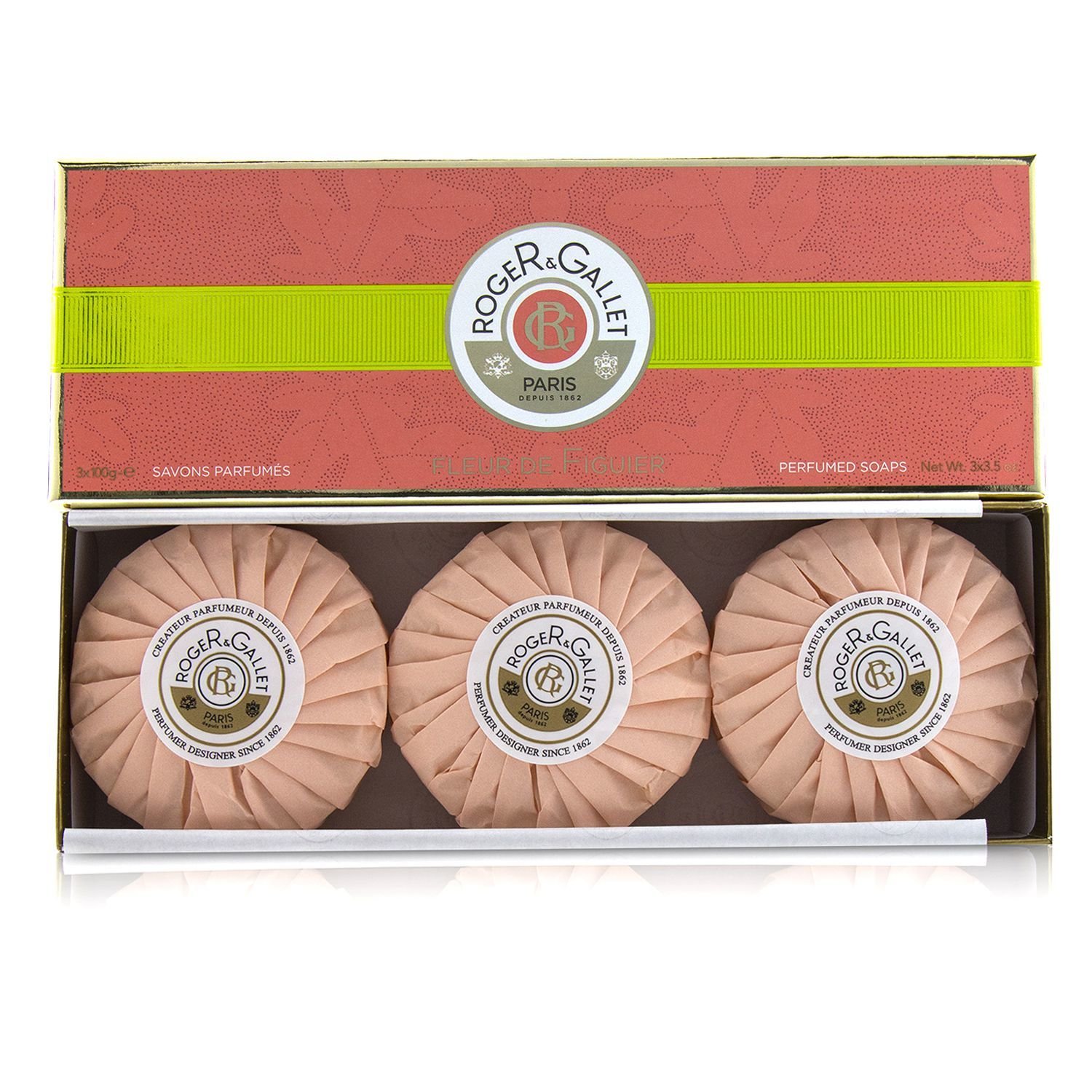 Roger & Gallet Fleur De Figuier מארז סבון מבושם 3x100g/3.5oz