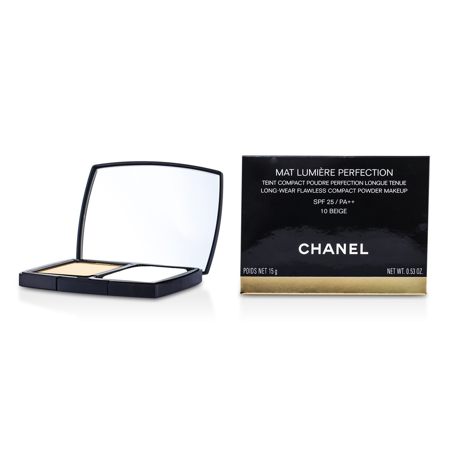 Chanel Mat Lumiere Perfection Стойкая Безупречная Компактная Пудра SPF25 15g/0.53oz