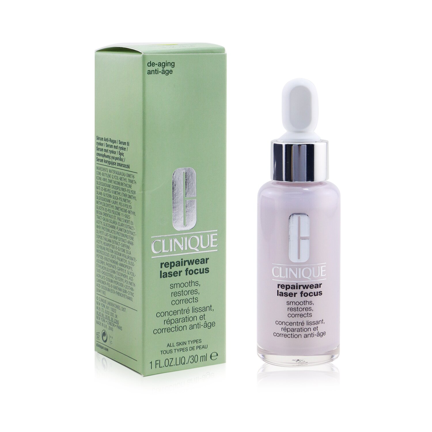 Clinique Repairwear Laser Focus Smooths, Restores, Corrects 30ml/1oz