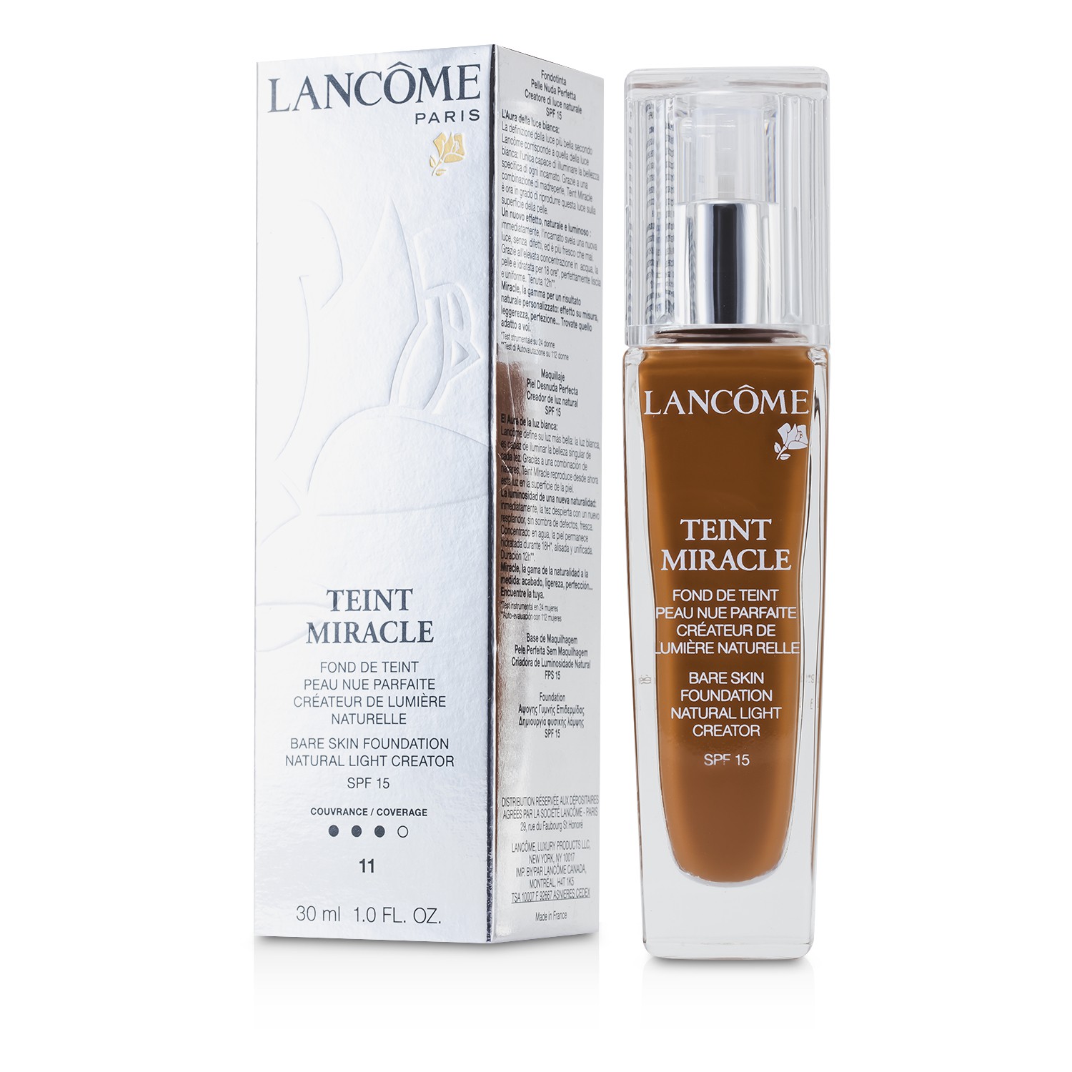 Lancome Teint Miracle Bare Skin Base Creadora de Luz Natural SPF 15 30ml/1oz