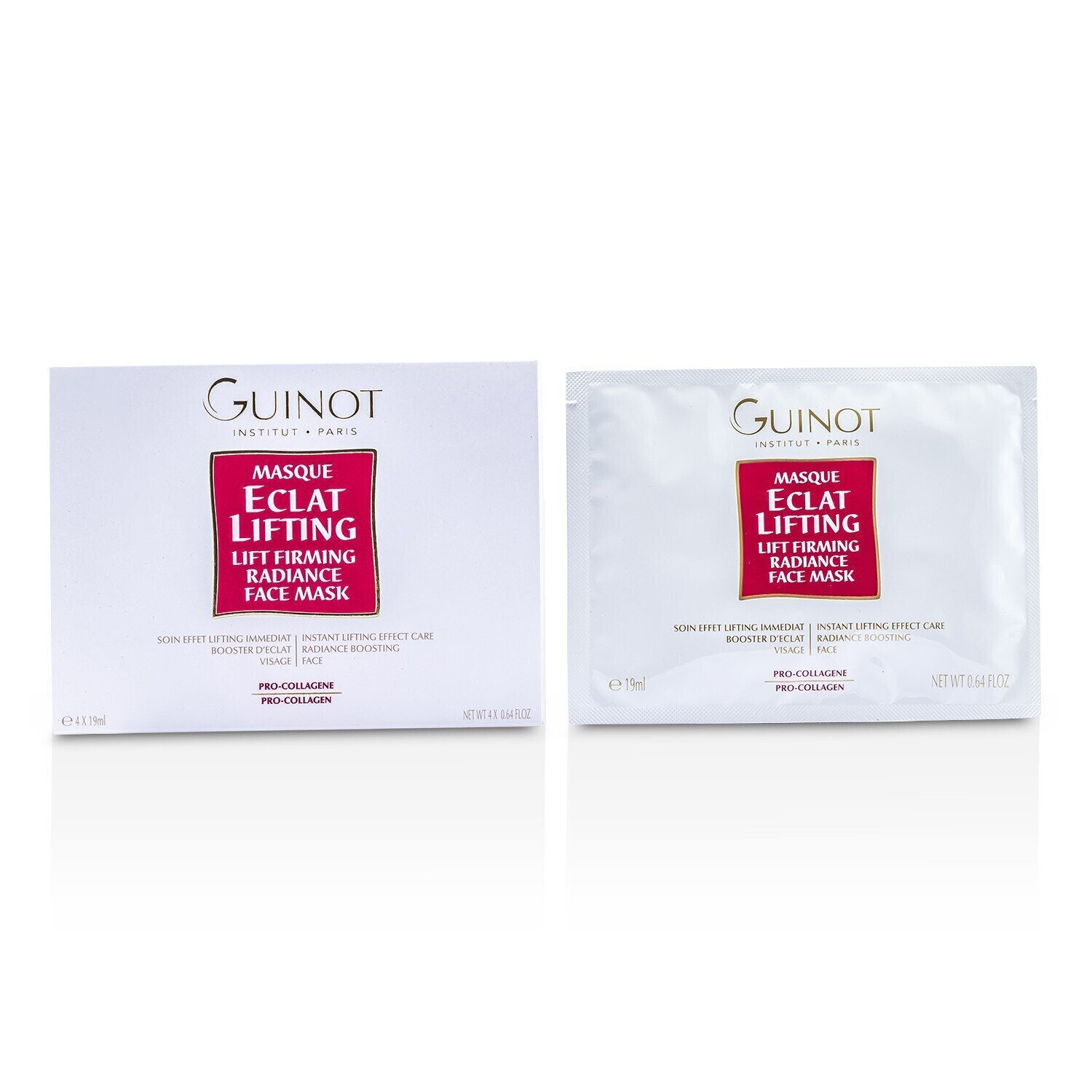 Guinot Lift Firming Radiance Face Mask 4x19ml/0.64oz