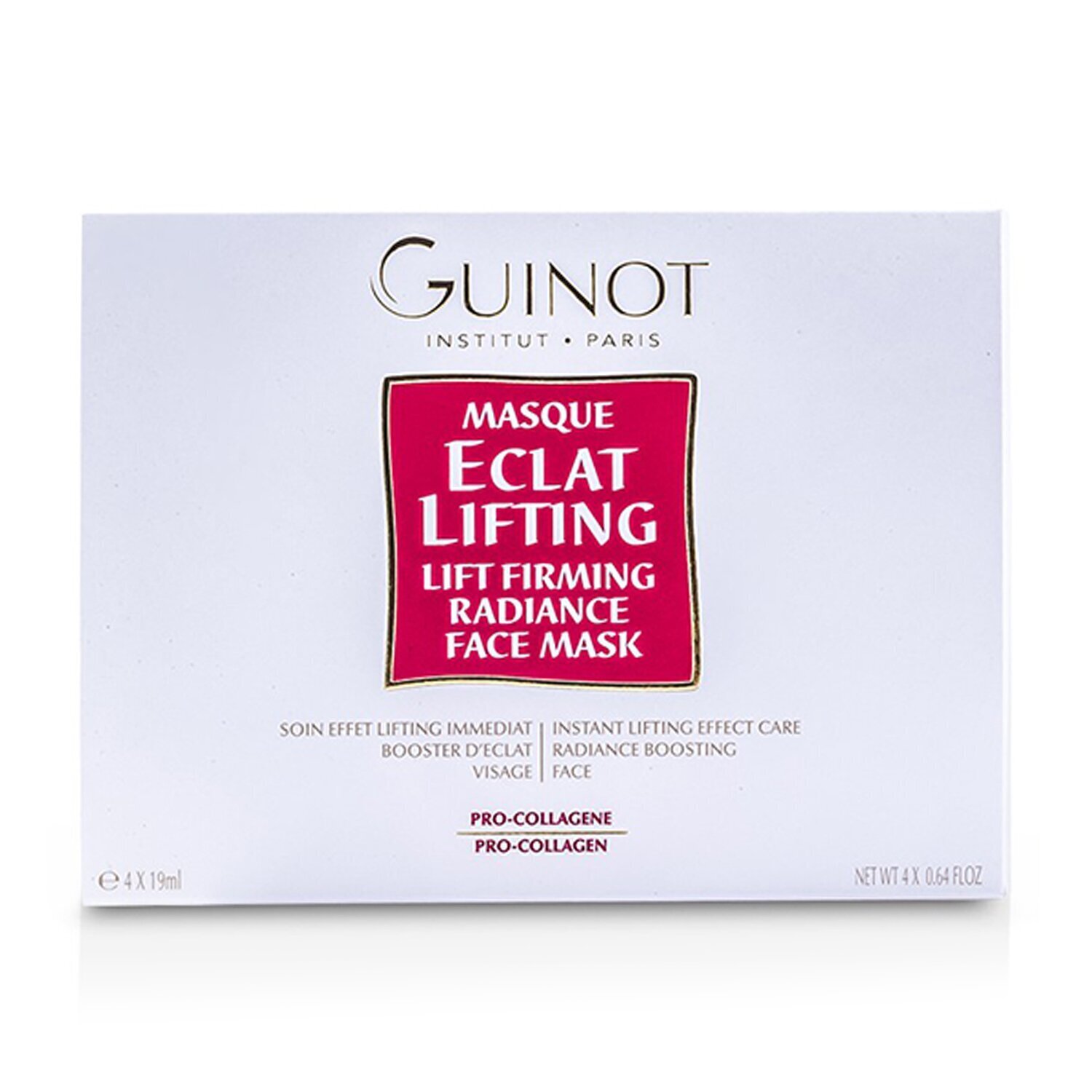 Guinot Укрепляющая Маска Лифтинг для Лица для Сияния Кожи 4x19ml/0.64oz