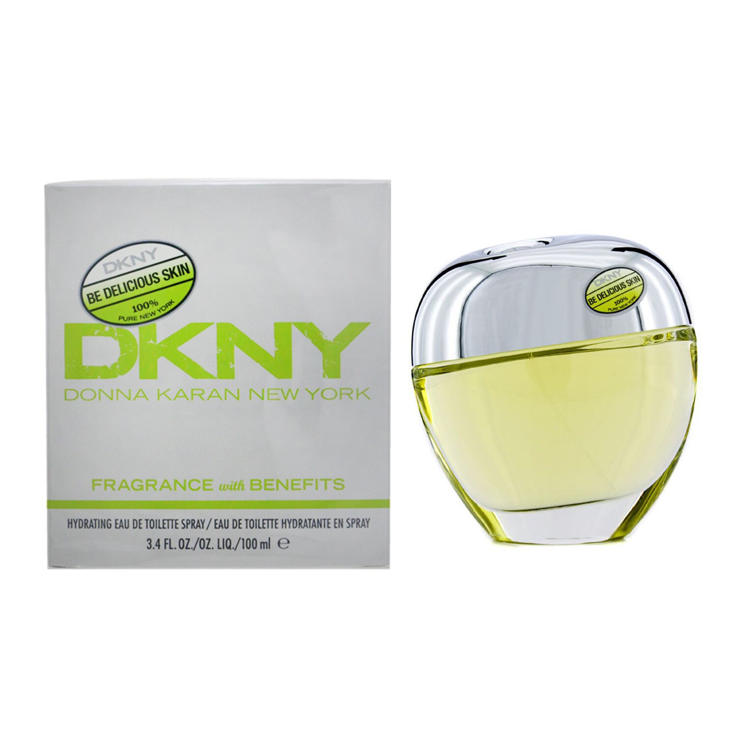 DKNY Be Delicious Skin Hydrating Eau De Toilette Spray 100ml/3.4oz