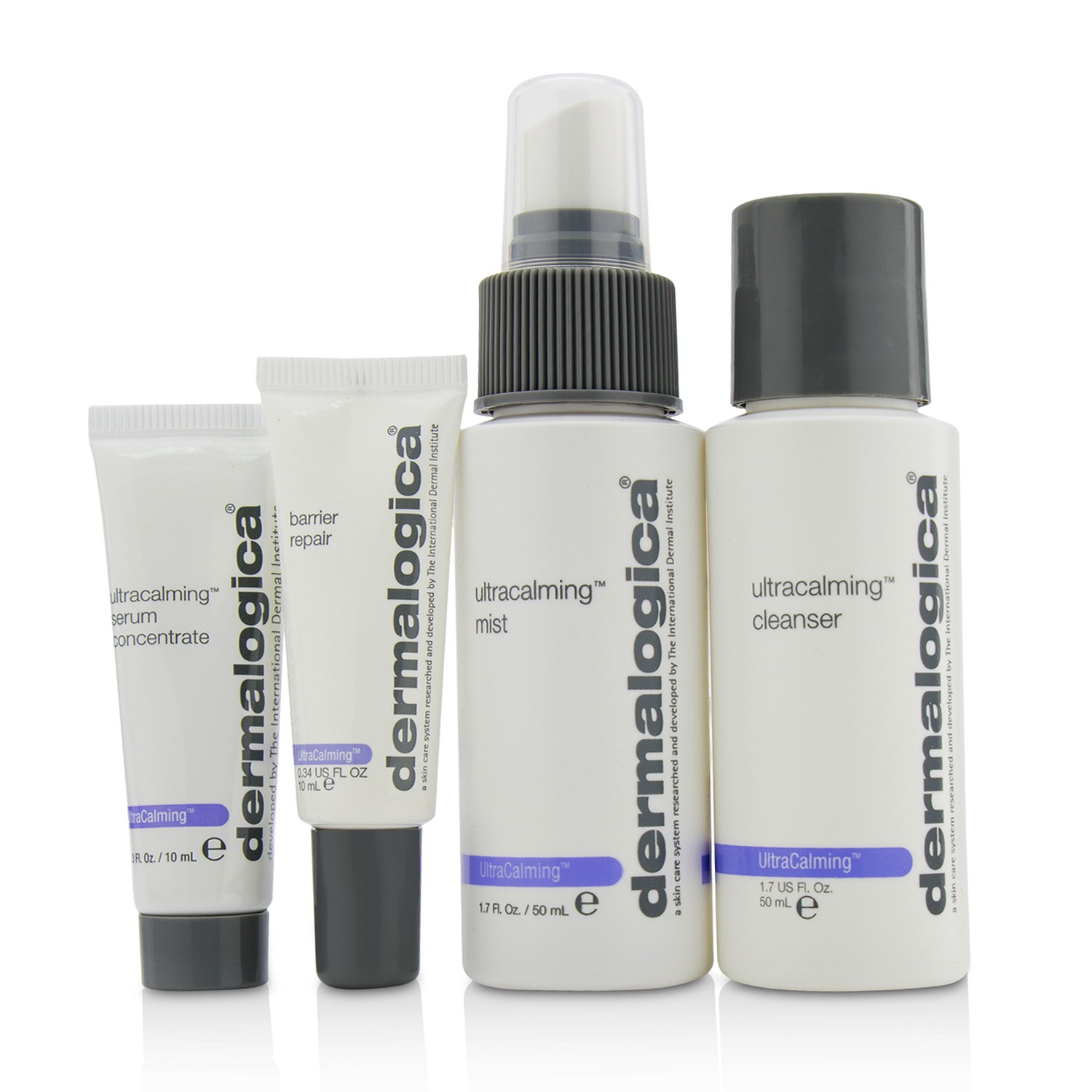 Dermalogica Kit Ultra Calmante de Piel: Limpiador + Bruma + Barrera Reparadora + Suero Concentrado 4pcs