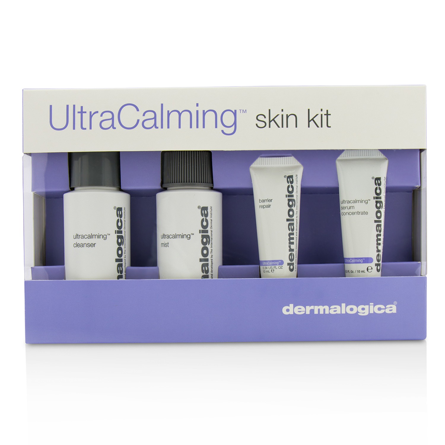 Dermalogica Kit Ultra Calmante de Piel: Limpiador + Bruma + Barrera Reparadora + Suero Concentrado 4pcs