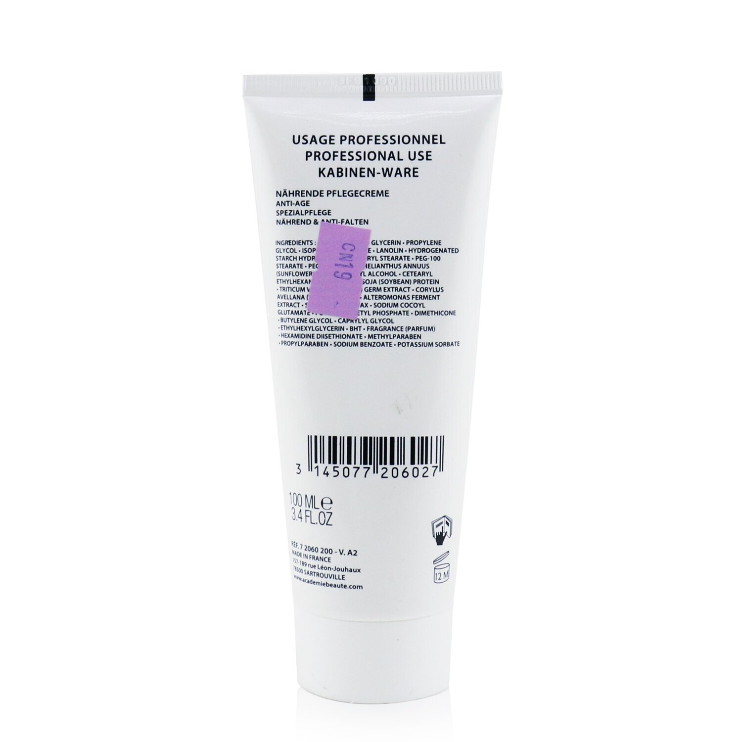 Academie Hypo-Sensible Nourishing Cream (Tamanho profissional) 100ml/3.4oz