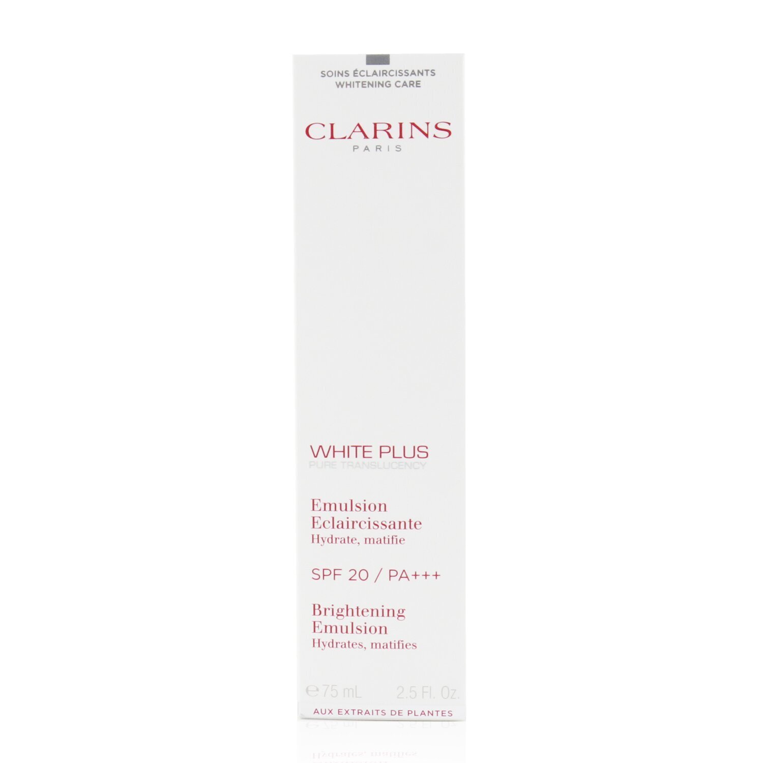 Clarins White Plus Ολικό Φωτεινό Ενυδατικό Γαλάκτωμα με SPF20 / PA+++ 75ml/2.5oz