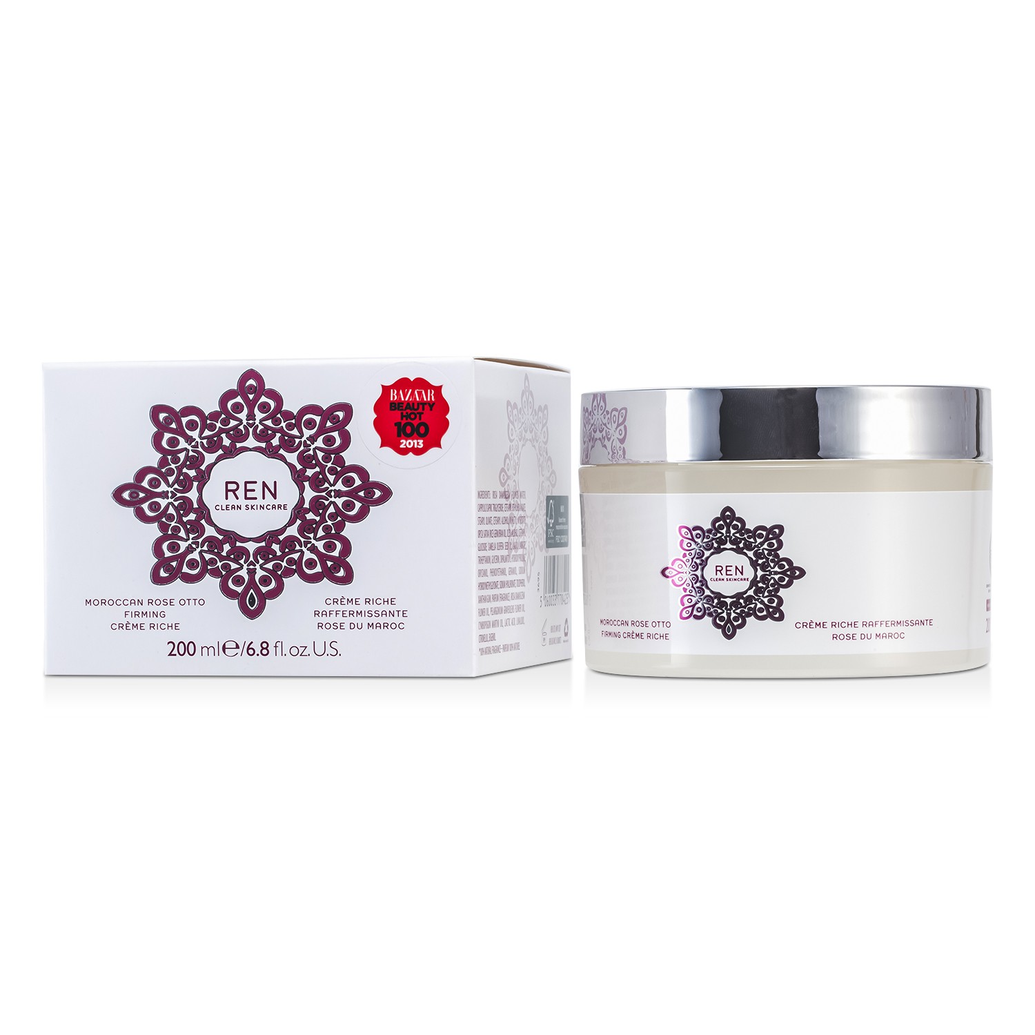 Ren Moroccan Rose Otto Firming Creme Riche (Alle hudtyper) 200ml/6.8oz