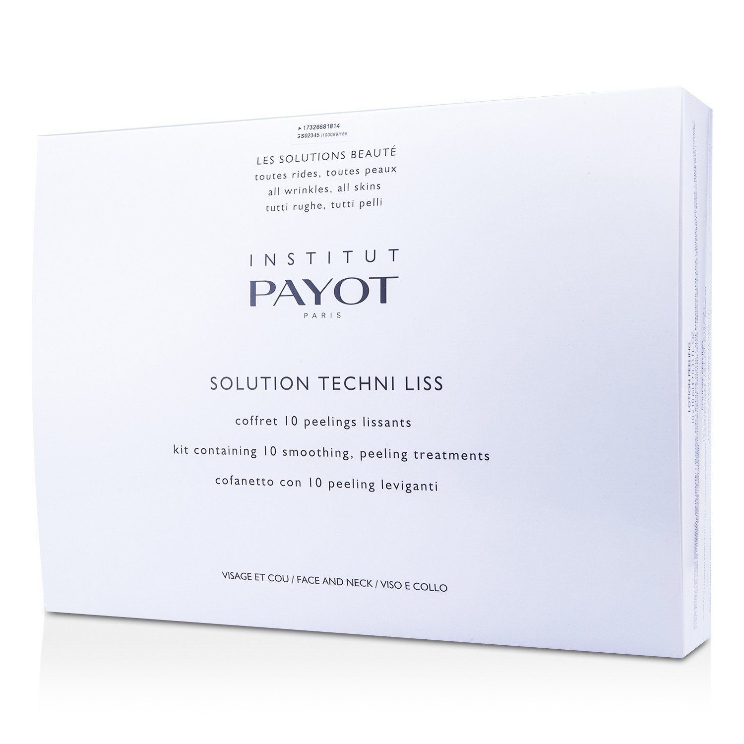 Payot Solution Techni Liss - დამარბილებელი და პილინგის საშუალებები სახის და კისრისთვის (სალონის პროდუქტი) 10treatments