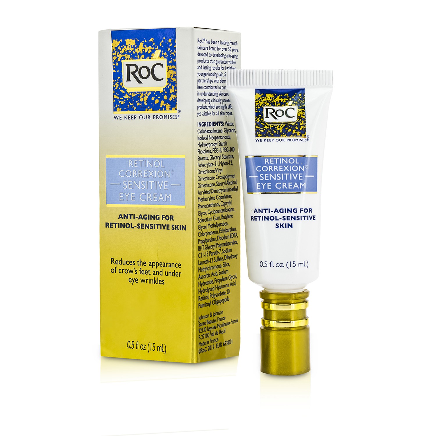 ROC Retinol Correxion Cremă pentru Ochi (Ambalaj Uşor Degradat) 15ml/0.5oz