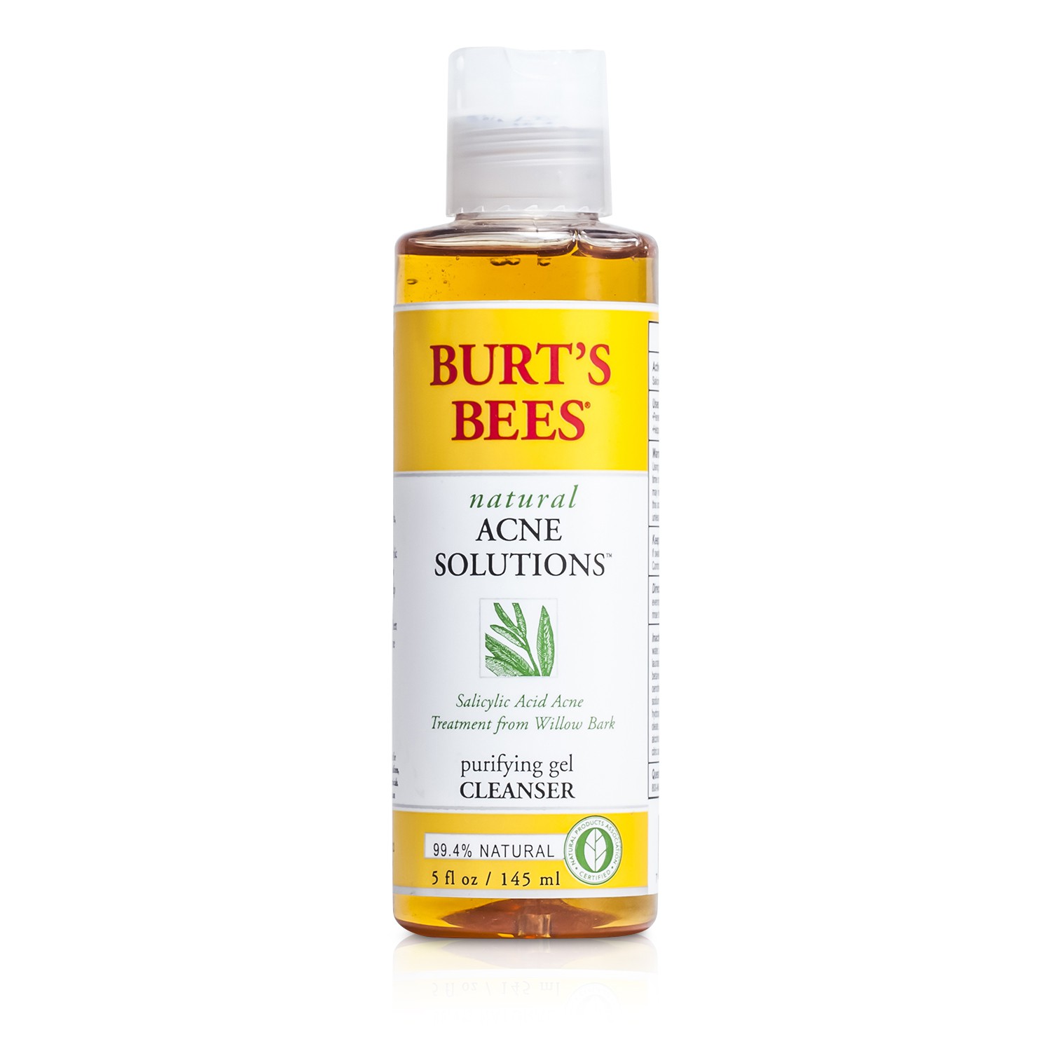 Burt's Bees Natural Acne Solution Gel Limpiador Purificante 145ml/5oz