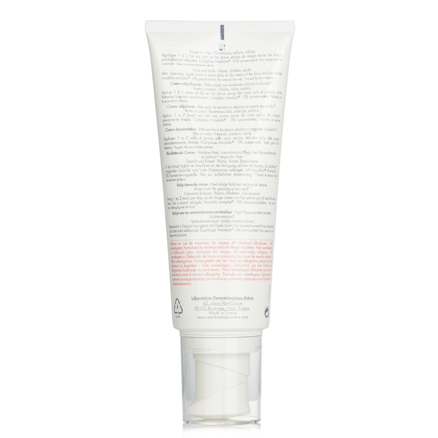 Avene XeraCalm A.D Crema Reponedora de Lípidos 200ml/6.76oz