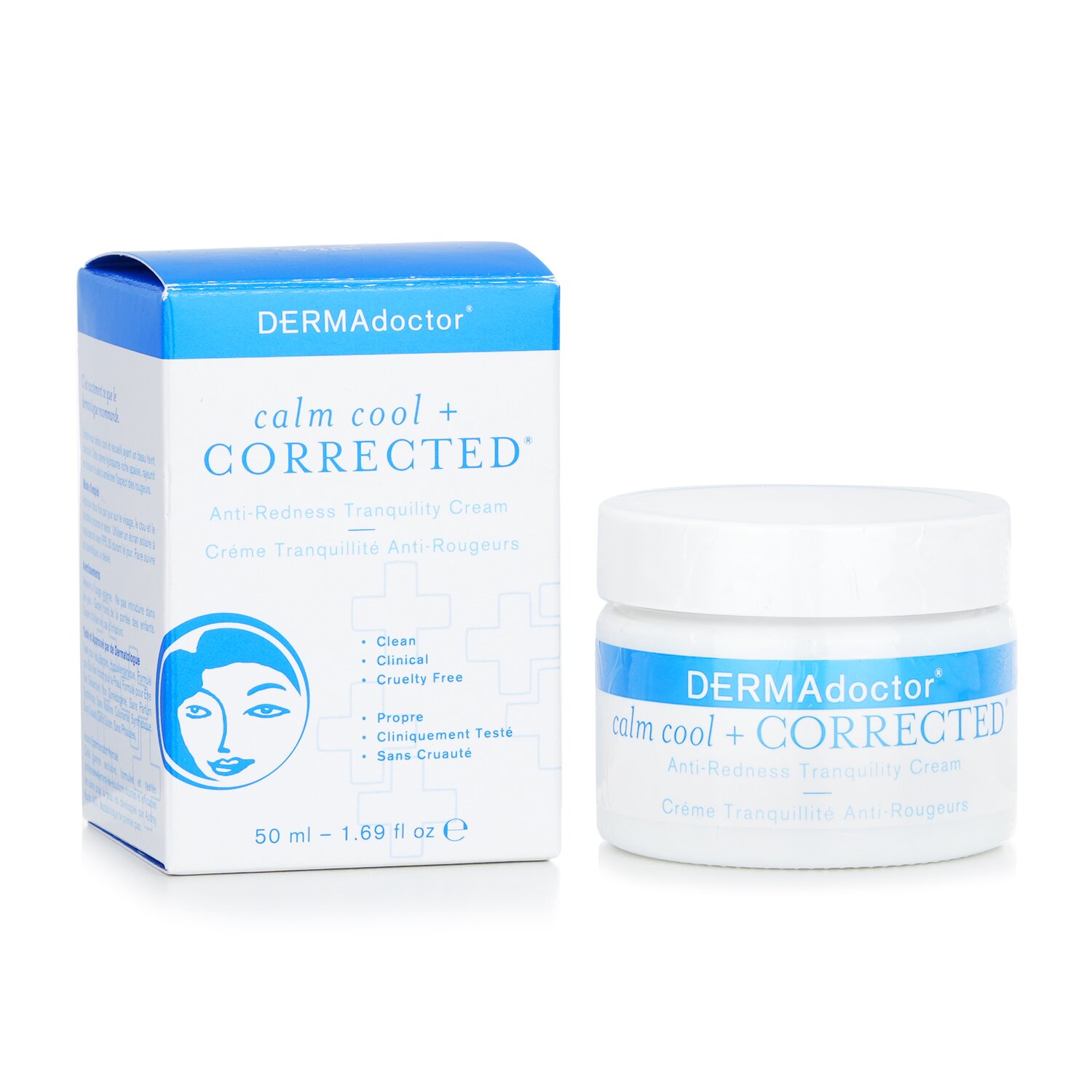 DERMAdoctor ครีมต่อต้านรอยแดง Calm Cool & Corrected Anti-Redness Tranquility Cream 50ml/1.7 oz