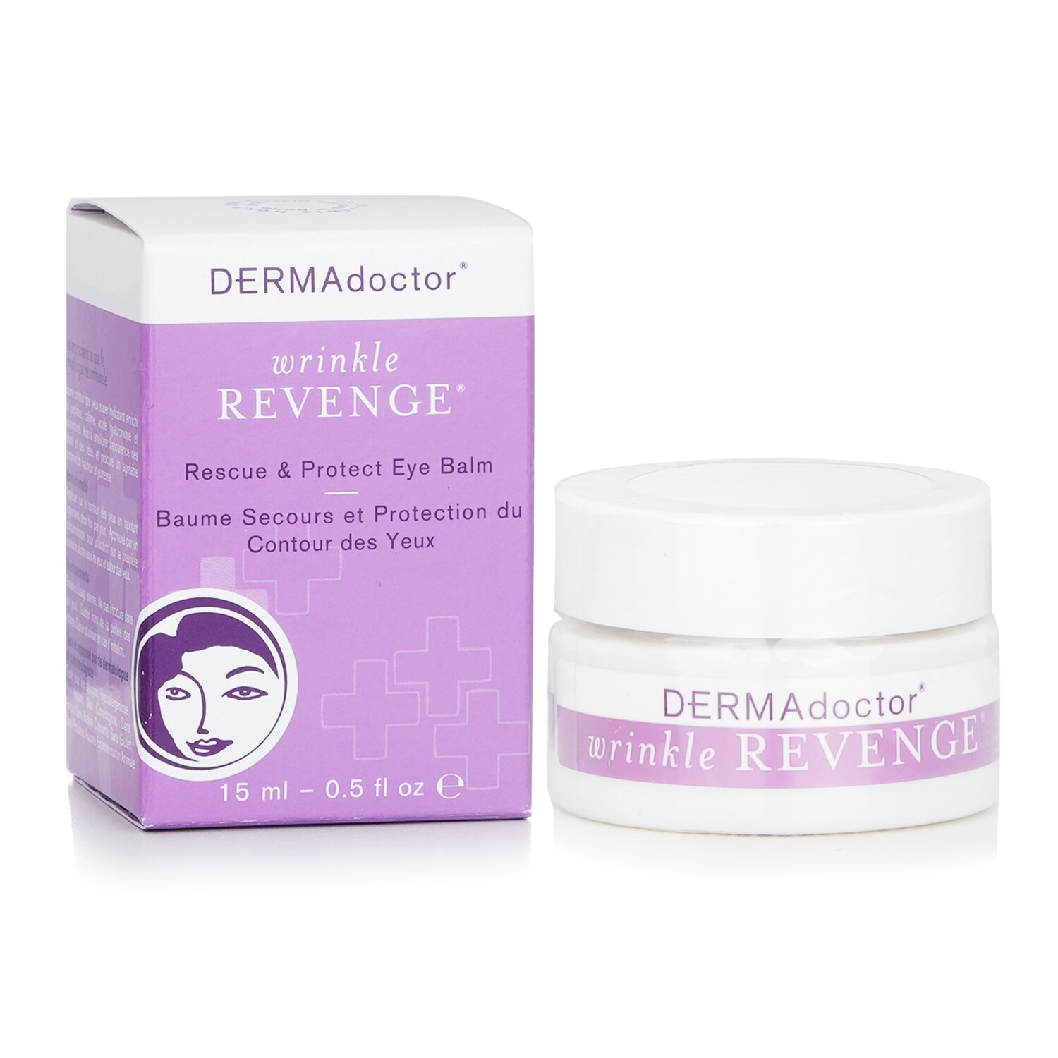 DERMAdoctor Przeciwzmarszczkowa emulsja pod oczy Wrinkle Revenge Rescue & Protect Eye Balm 15ml/0.5oz