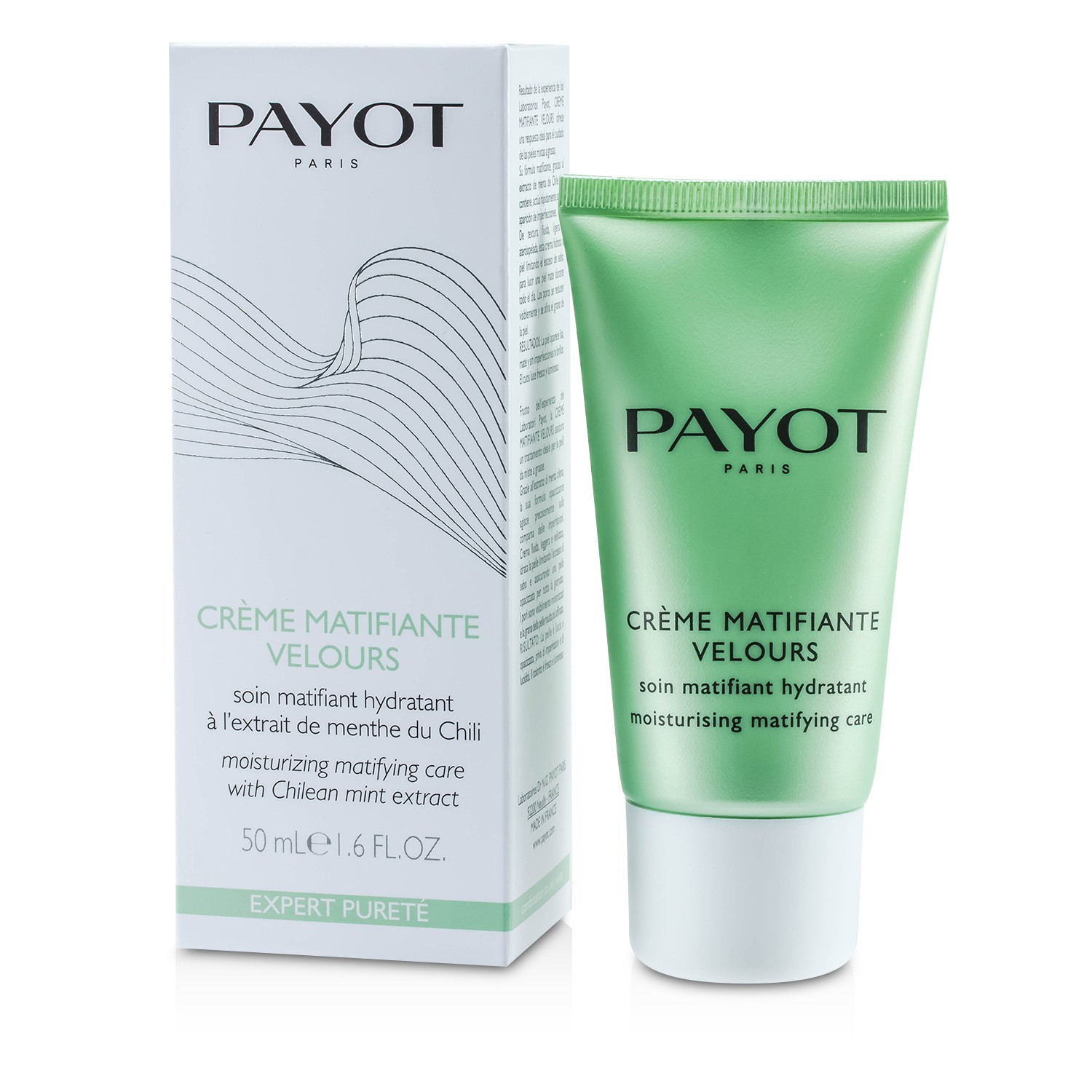 Payot Expert Purete Creme Matifiante Velours - Moisturizing Matifying Care (For Combinaion to Oily Skin) 50ml/1.6oz