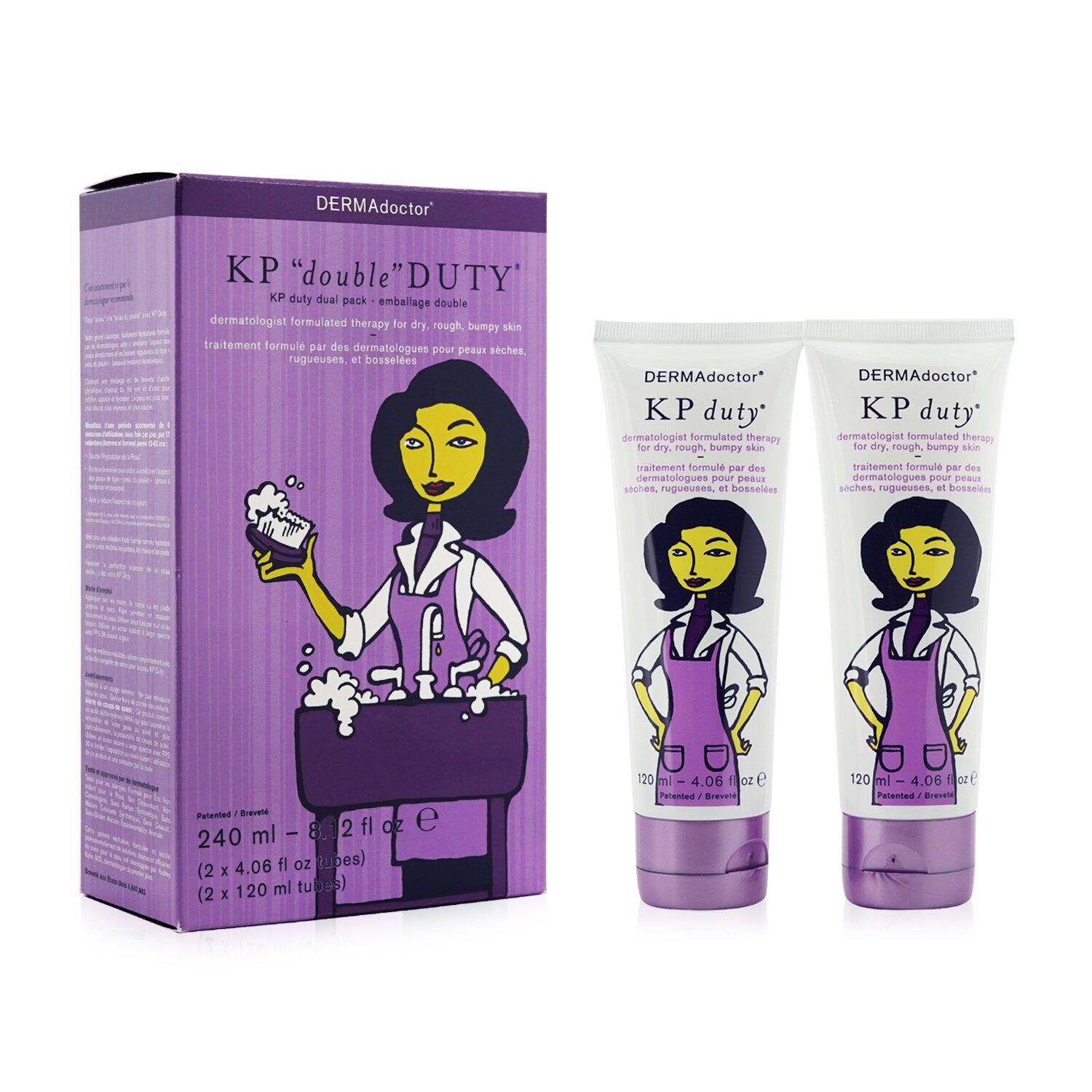 DERMAdoctor KP 'Double' Duty Duo Pack - Dermatologist Moisturizing Therapy (For Dry Skin) 2x120ml/4oz